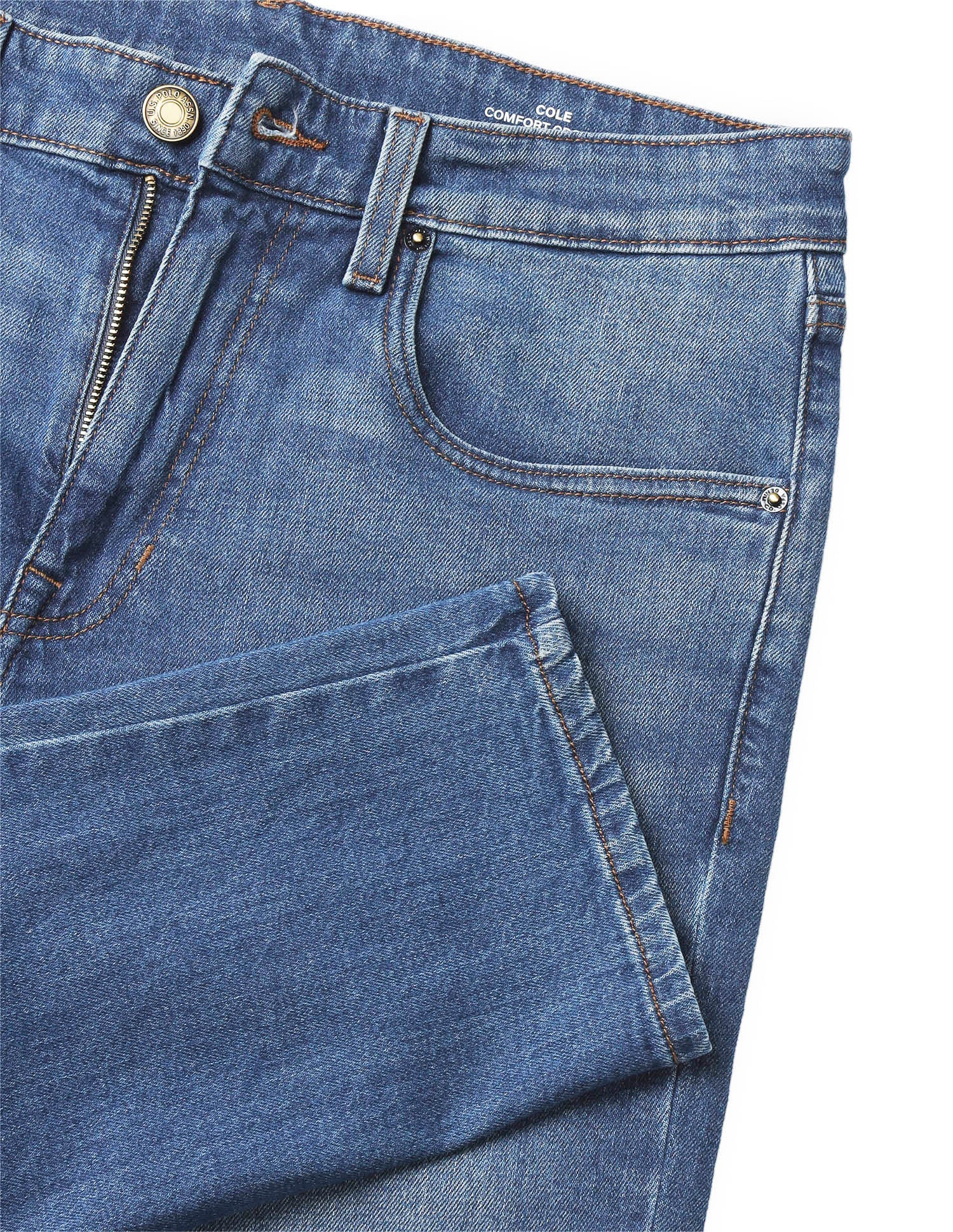 Cole Comfort Cropped Fit Blue Jeans - Image 2