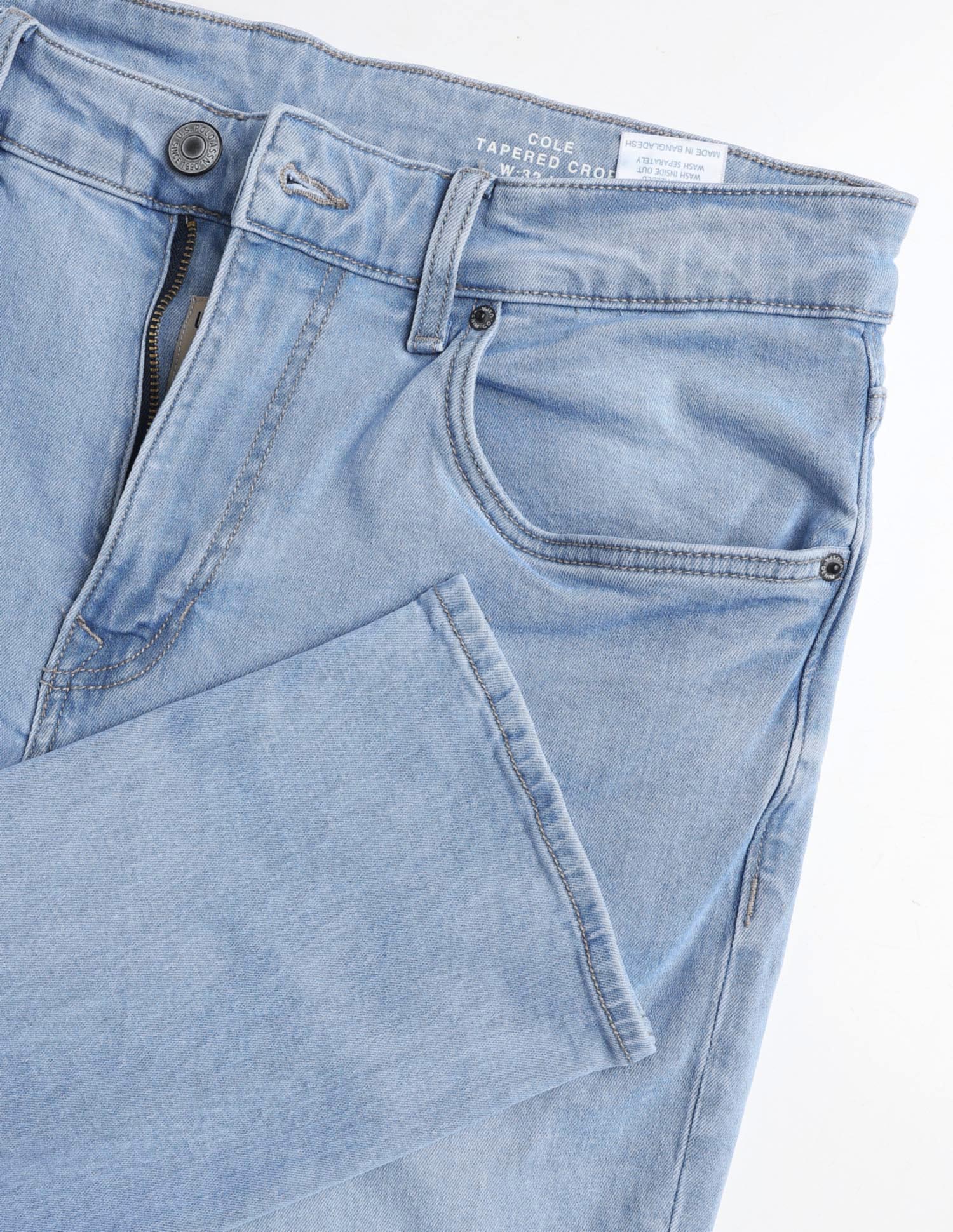 Cole Comfort Cropped Fit Blue Jeans - Image 2