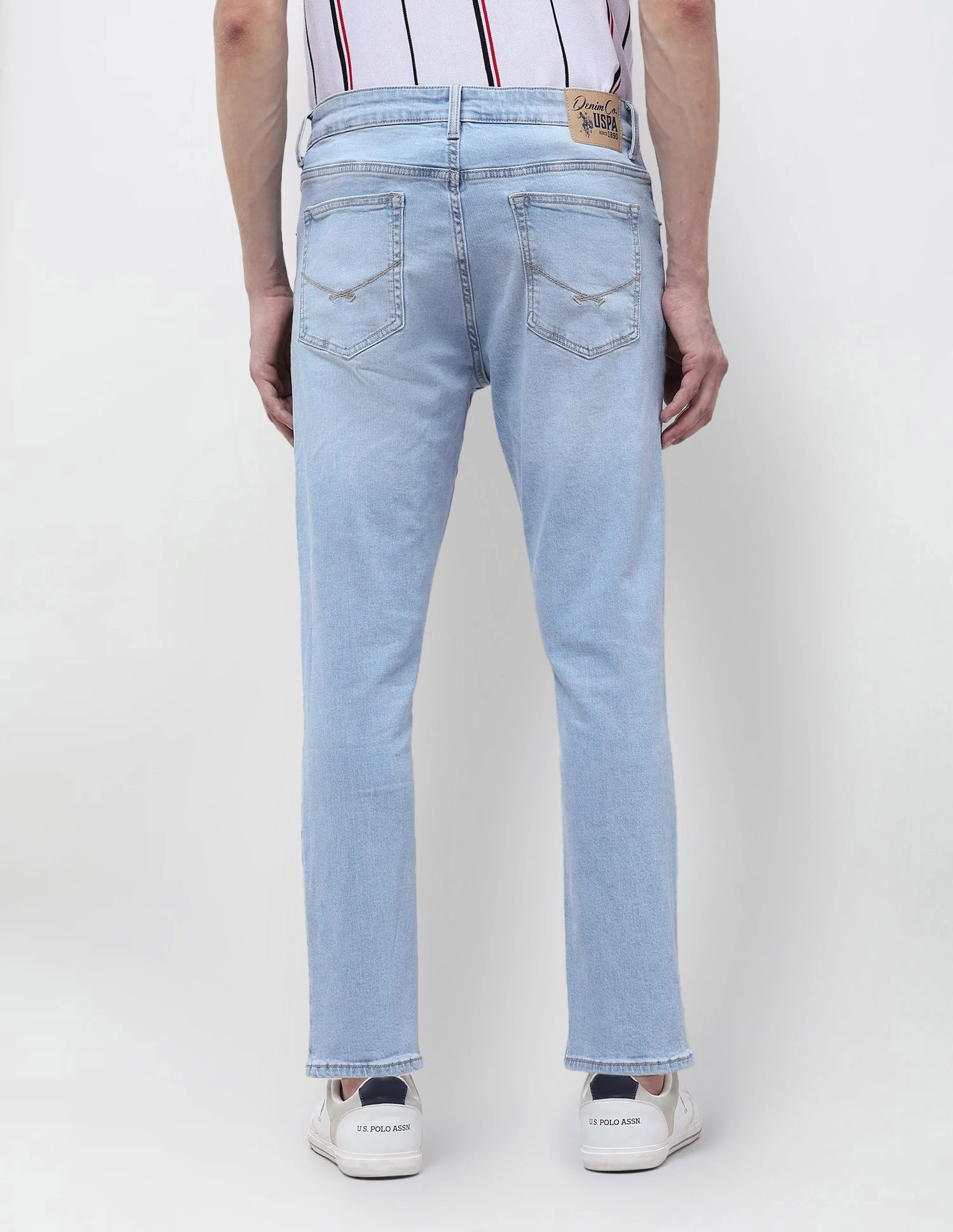 Cole Comfort Cropped Fit Blue Jeans - Image 5
