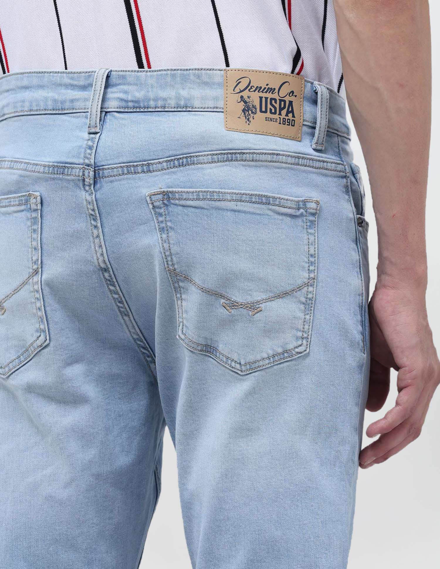 Cole Comfort Cropped Fit Blue Jeans - Image 8