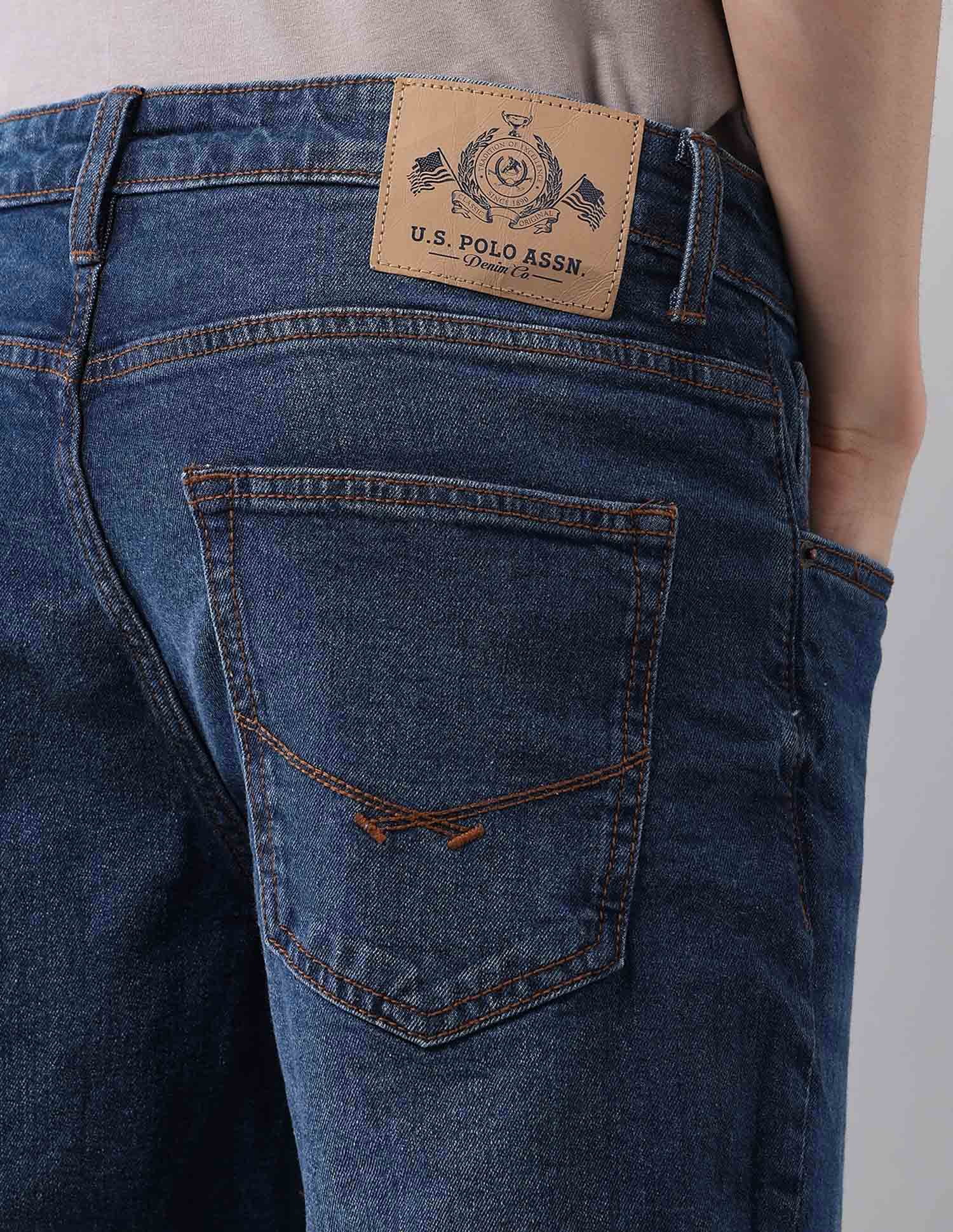 Cole Comfort Cropped Fit Blue Jeans - Image 8