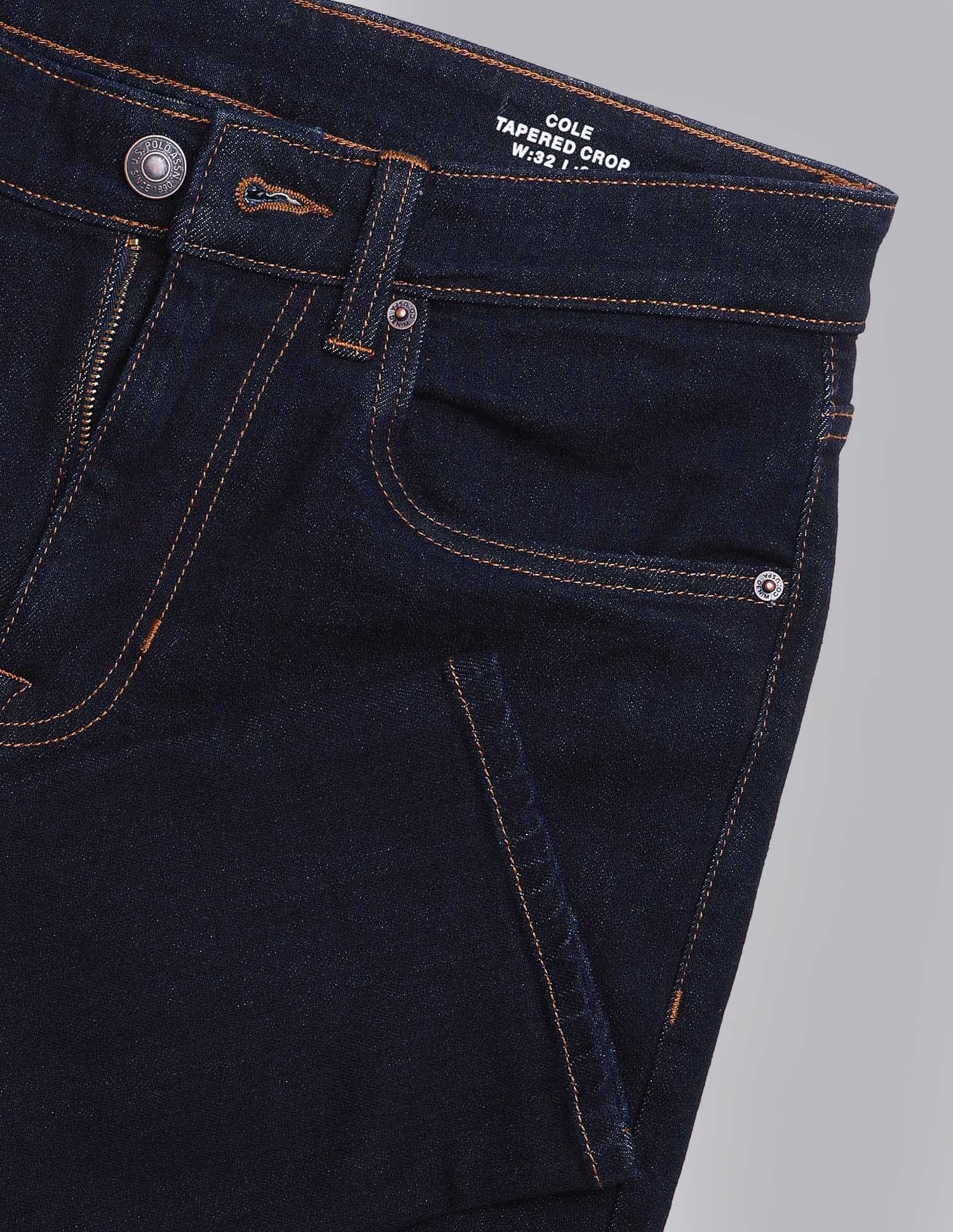 Cole Comfort Cropped Fit Blue Jeans - Image 2