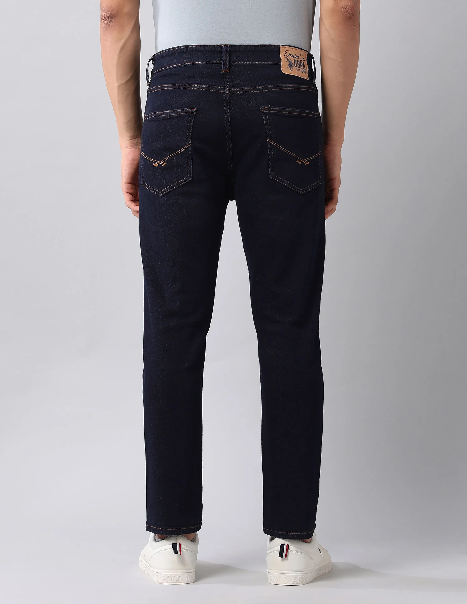 Cole Comfort Cropped Fit Blue Jeans - Image 5
