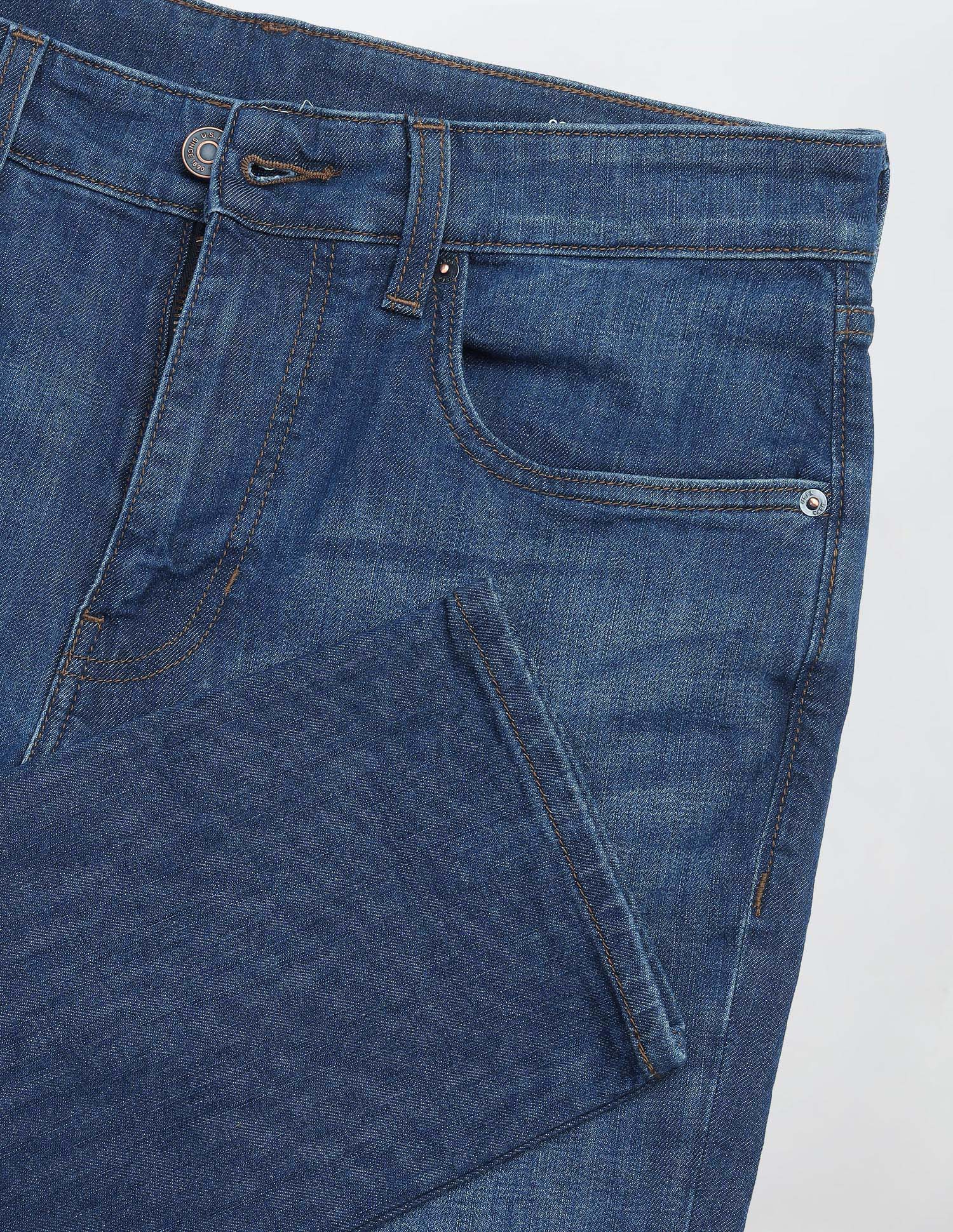 Cole Comfort Cropped Fit Blue Jeans - Image 2