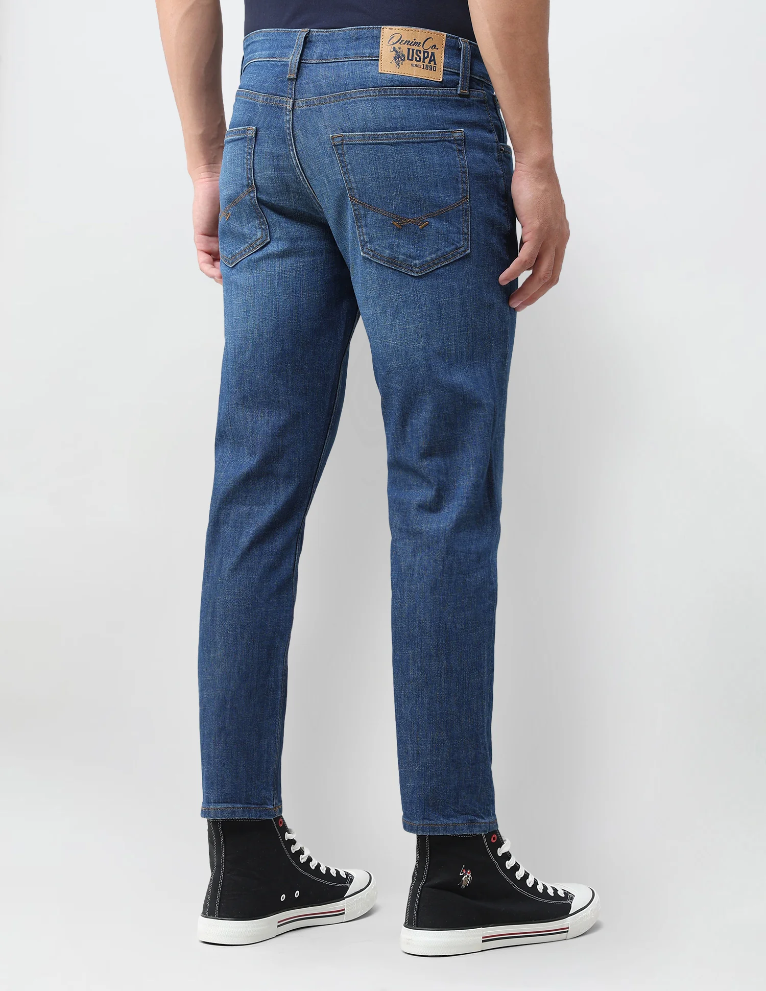 Cole Comfort Cropped Fit Blue Jeans - Image 5
