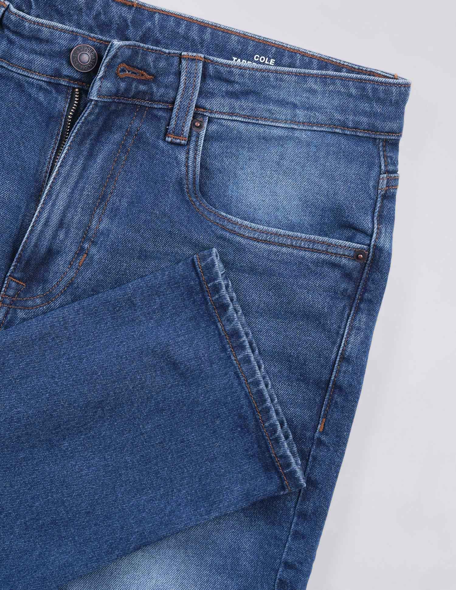 Cole Comfort Cropped Fit Blue Jeans - Image 2