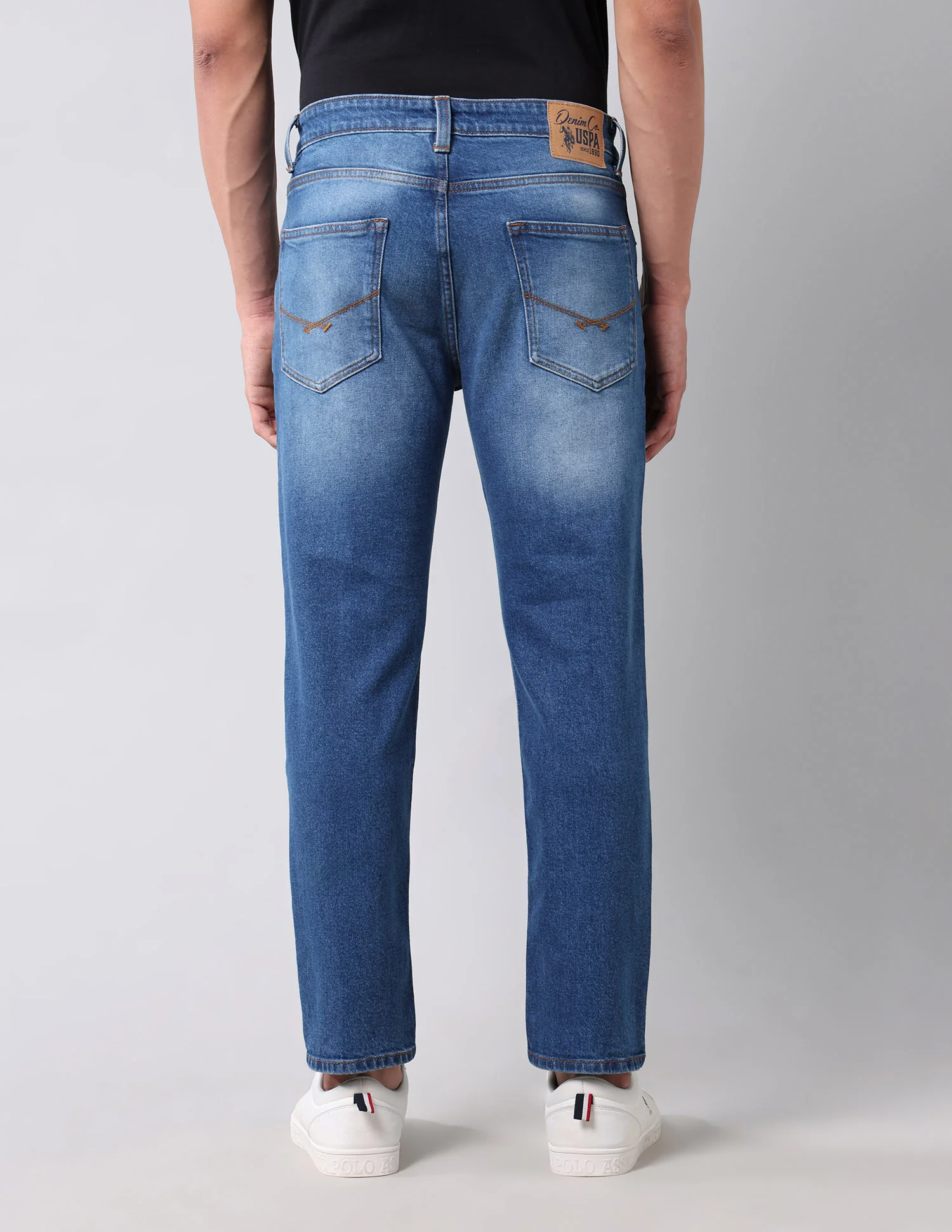 Cole Comfort Cropped Fit Blue Jeans - Image 5