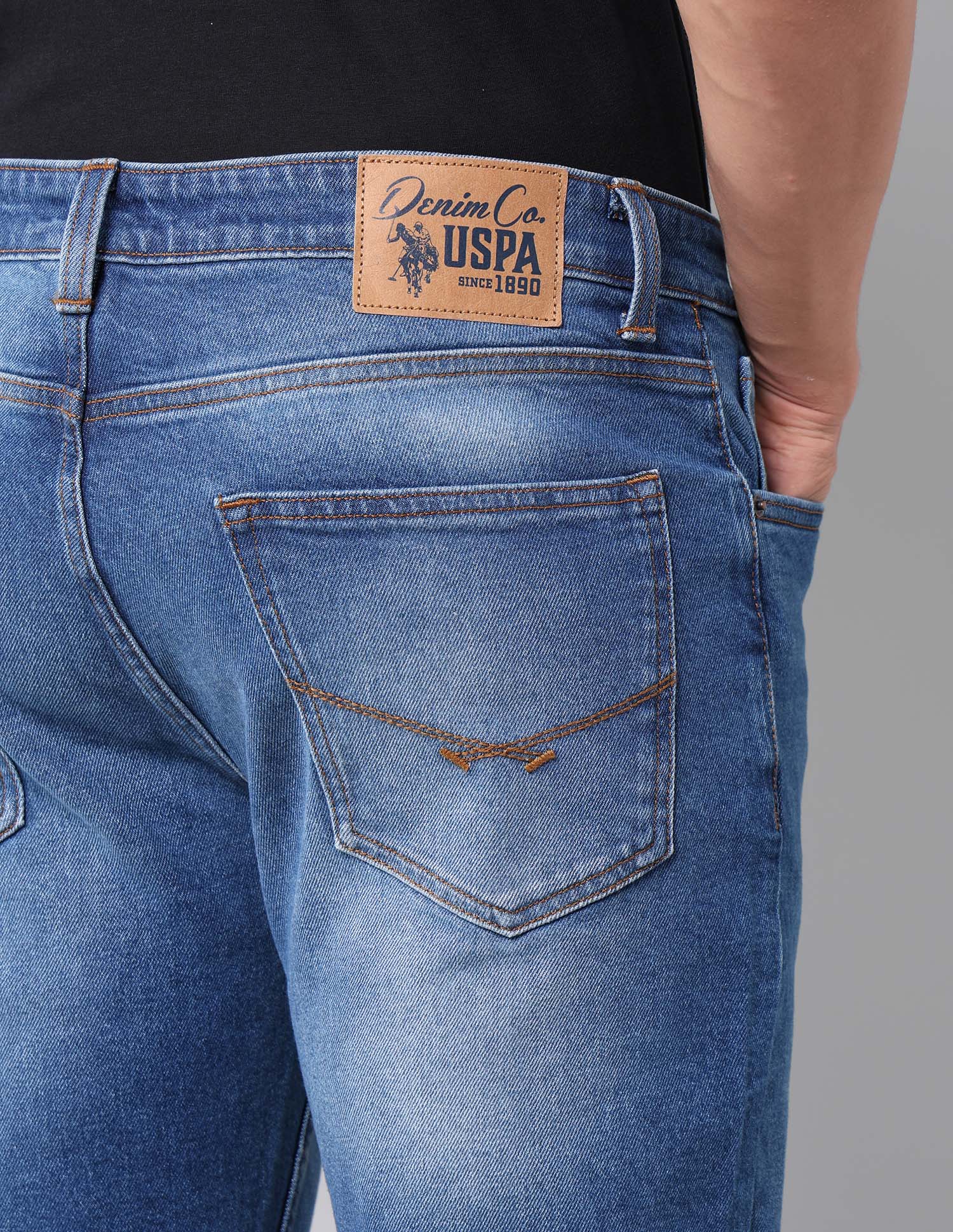 Cole Comfort Cropped Fit Blue Jeans - Image 8