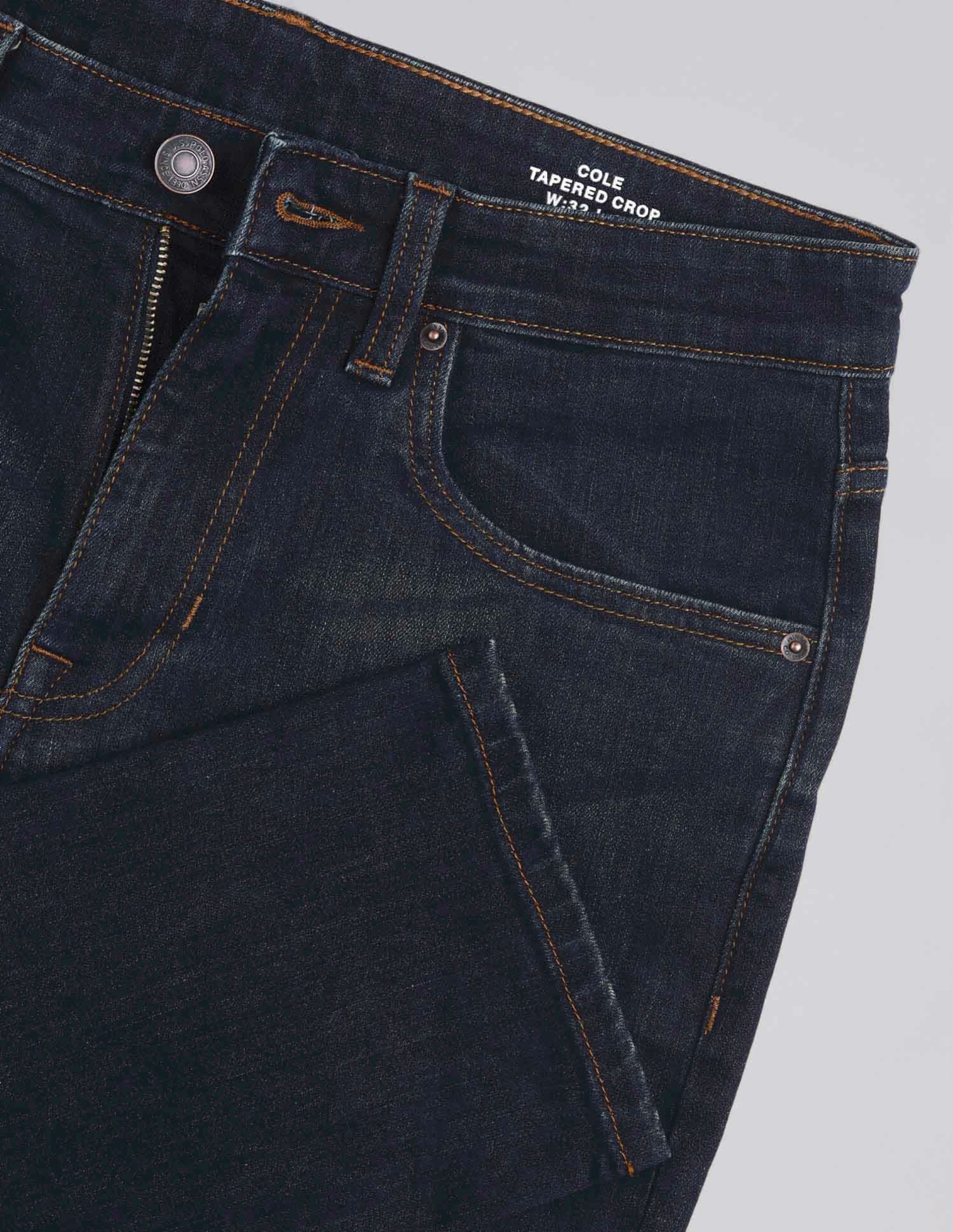 Cole Comfort Cropped Fit Blue Jeans - Image 2