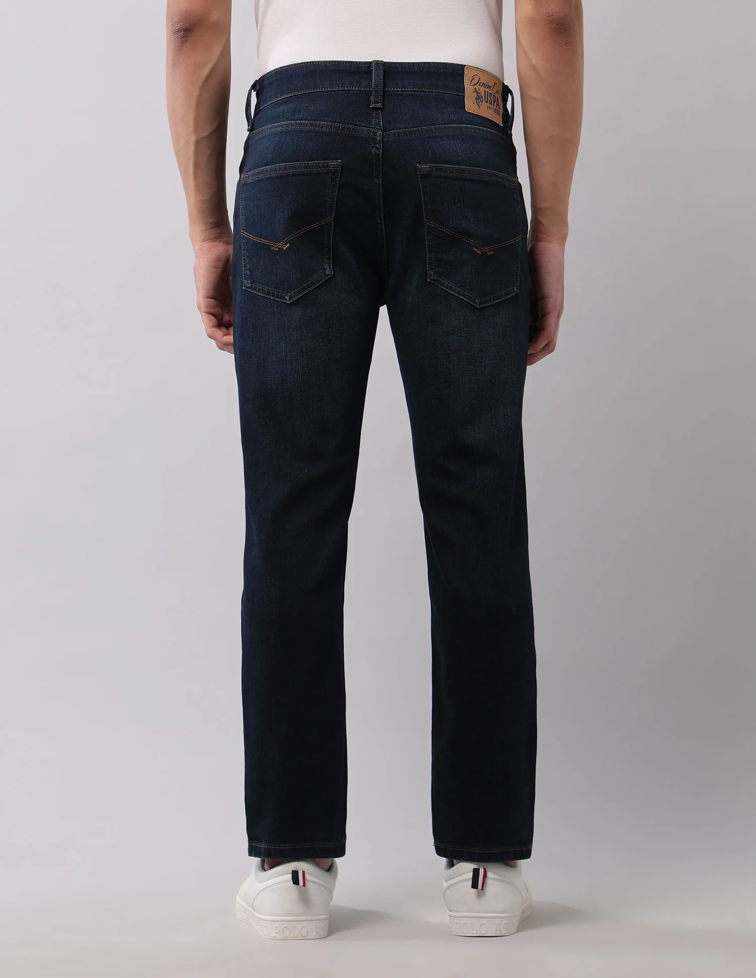 Cole Comfort Cropped Fit Blue Jeans - Image 5