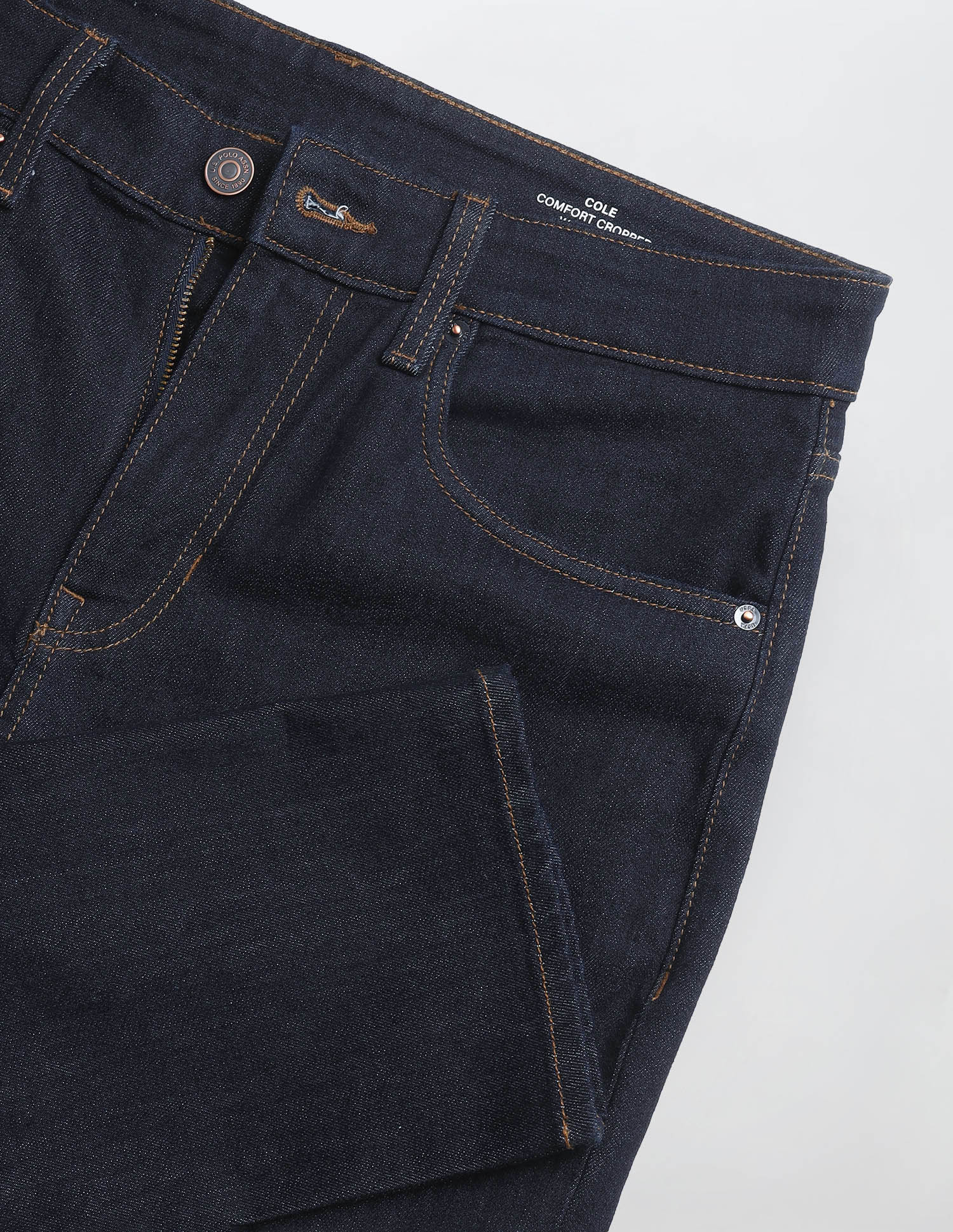 Cole Comfort Cropped Fit Blue Jeans - Image 2