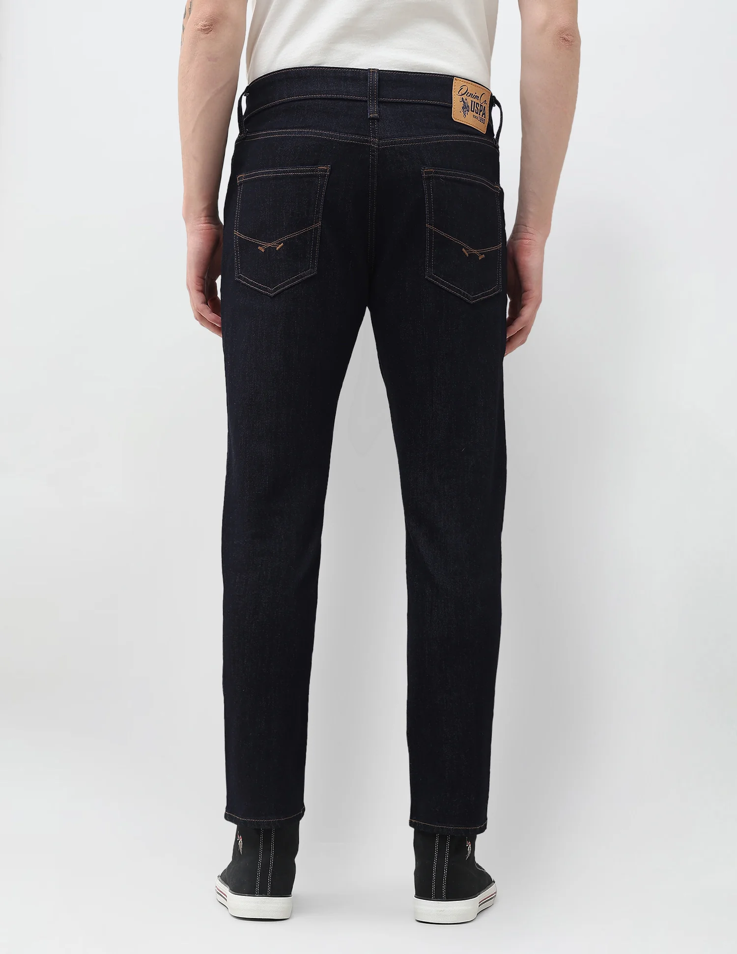 Cole Comfort Cropped Fit Blue Jeans - Image 5