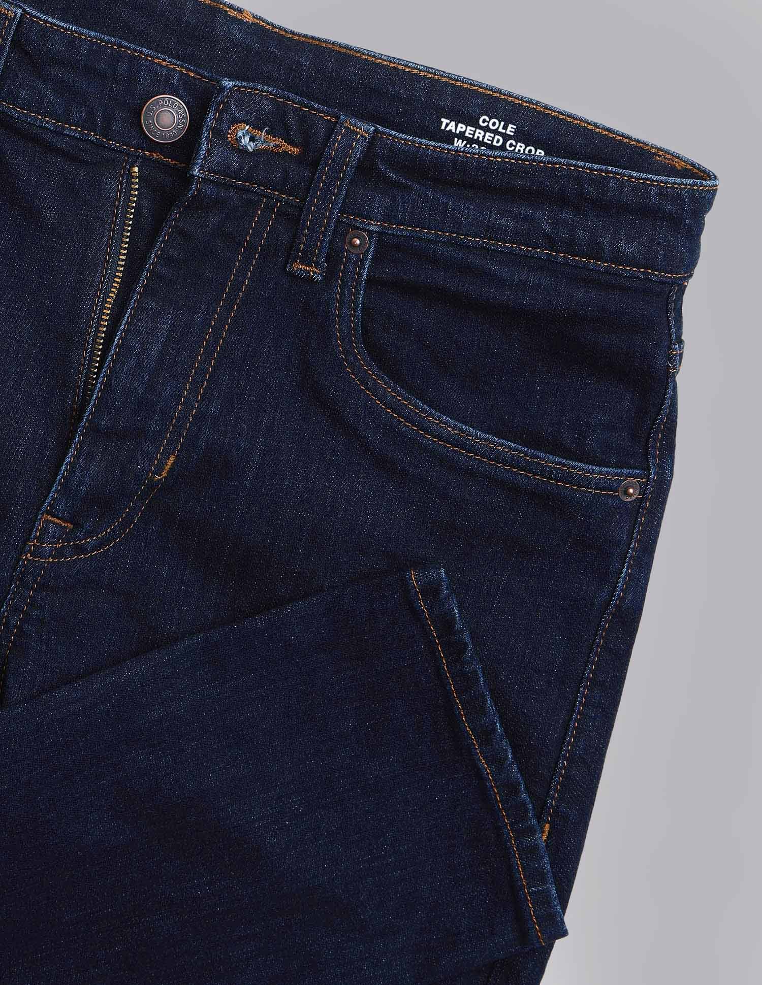 Cole Comfort Cropped Fit Blue Jeans - Image 2