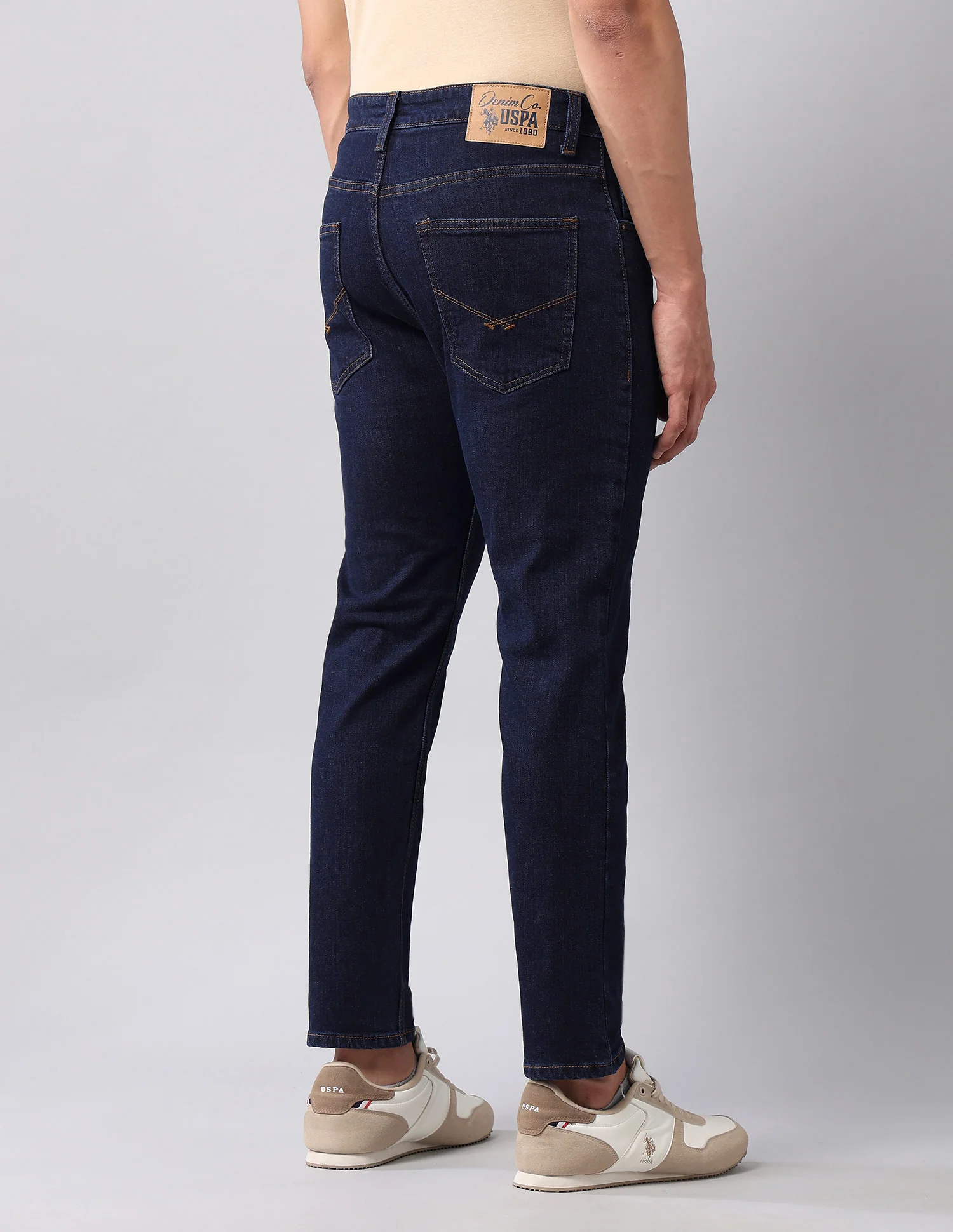 Cole Comfort Cropped Fit Blue Jeans - Image 5