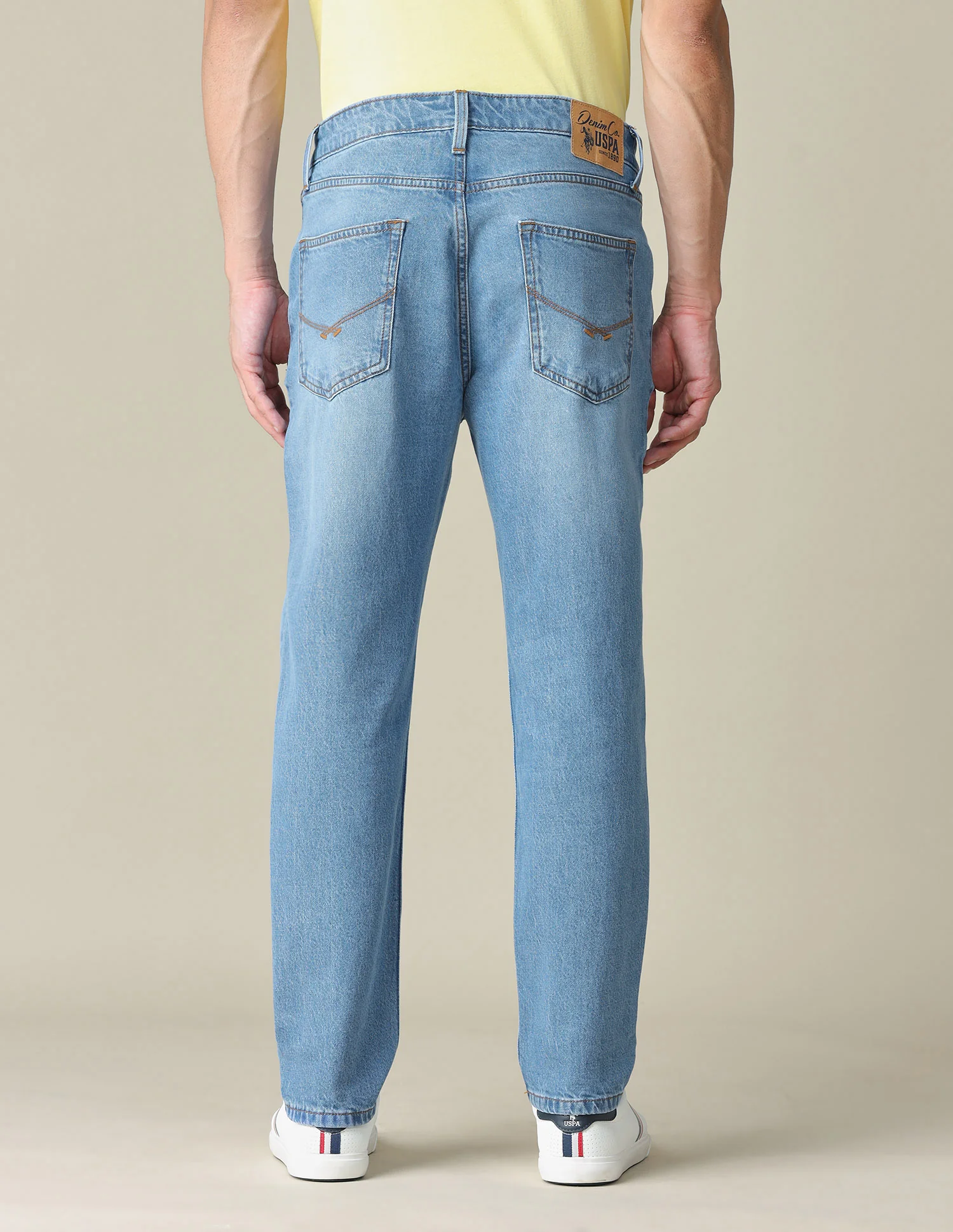 Cole Comfort Cropped Fit Blue Jeans - Image 5