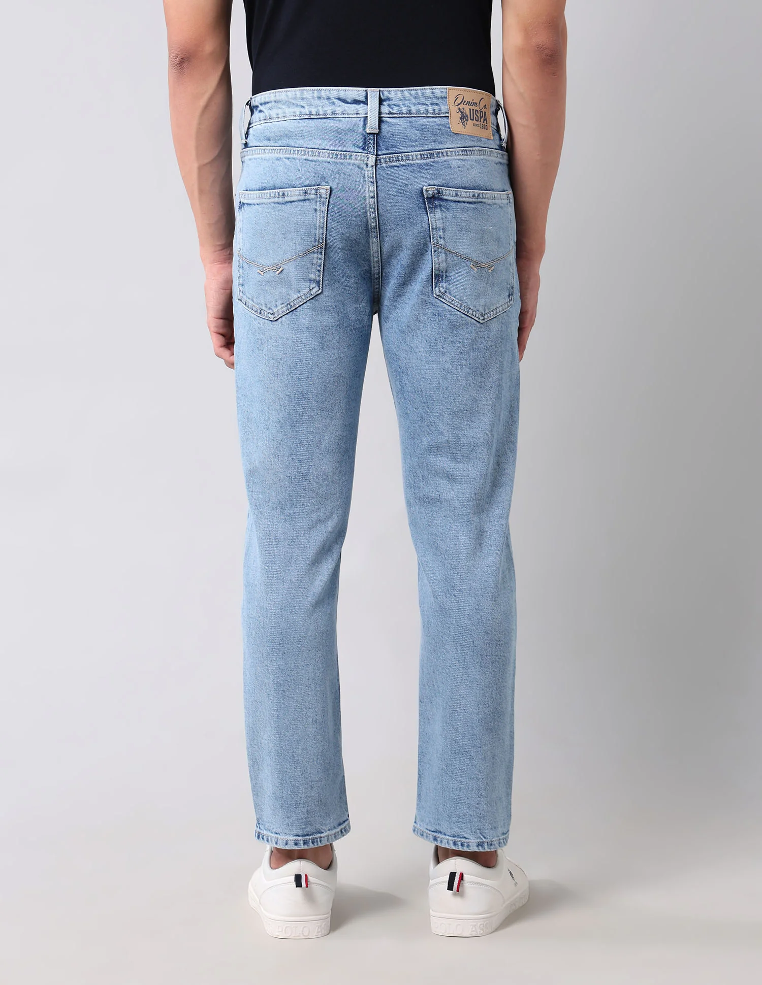 Cole Comfort Cropped Fit Blue Jeans - Image 5