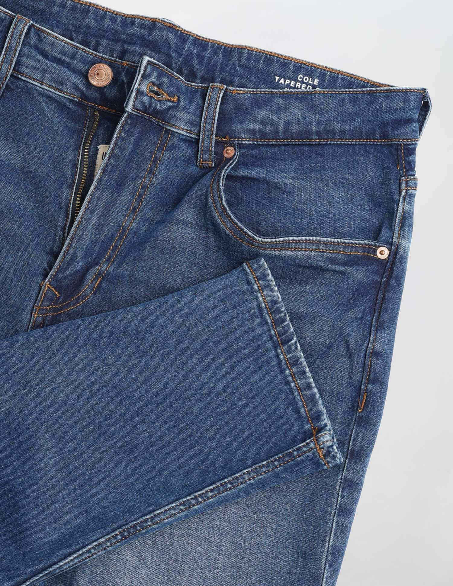 Cole Comfort Cropped Fit Blue Jeans - Image 2