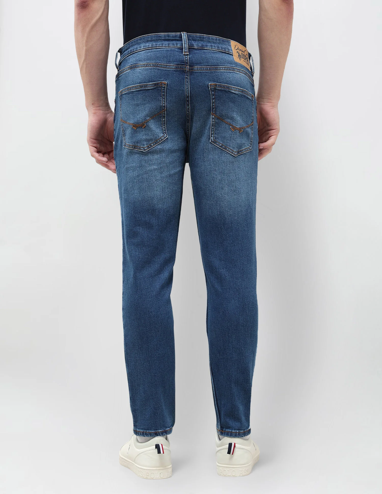 Cole Comfort Cropped Fit Blue Jeans - Image 5