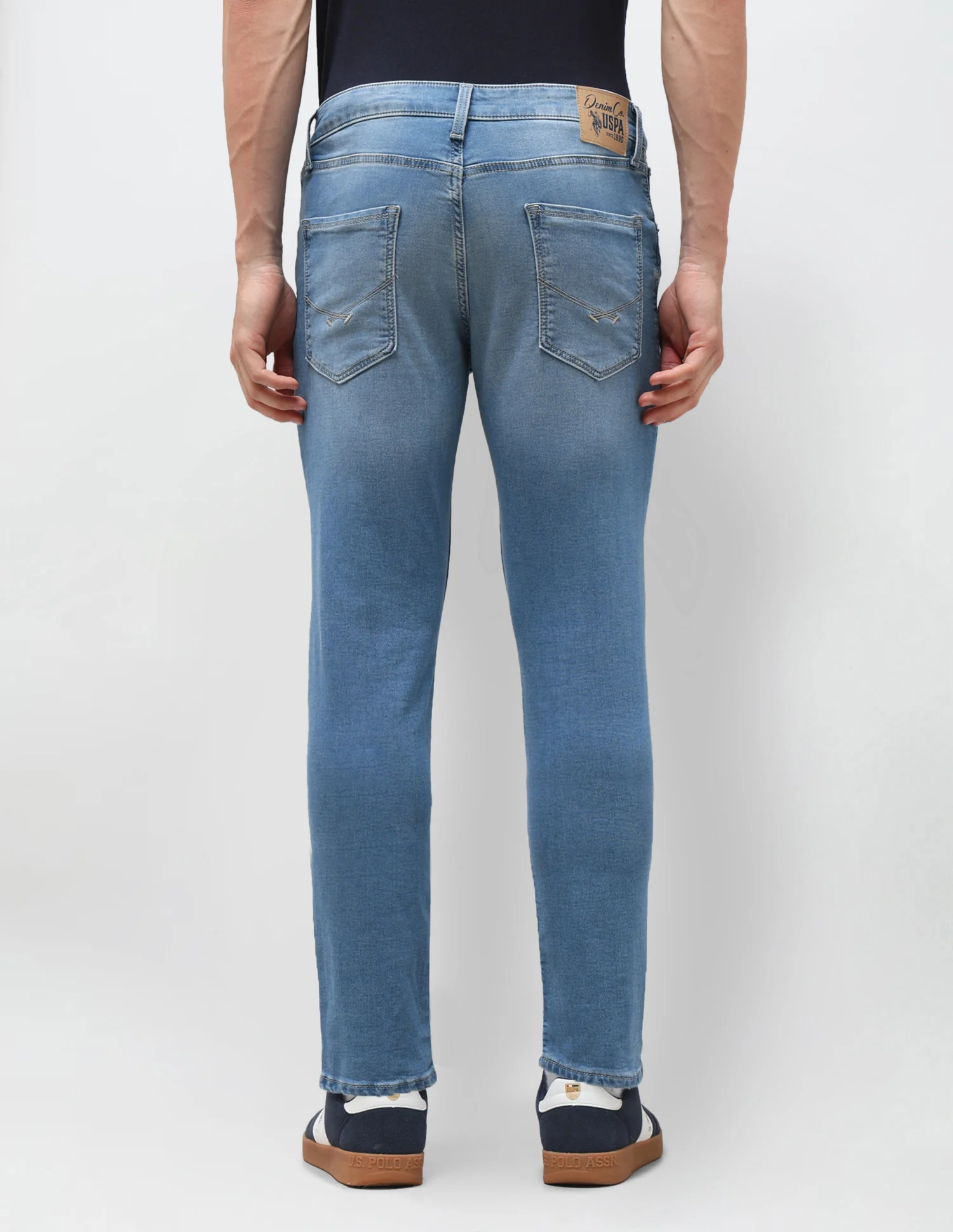 Cole Comfort Cropped Fit Blue Jeans - Image 5