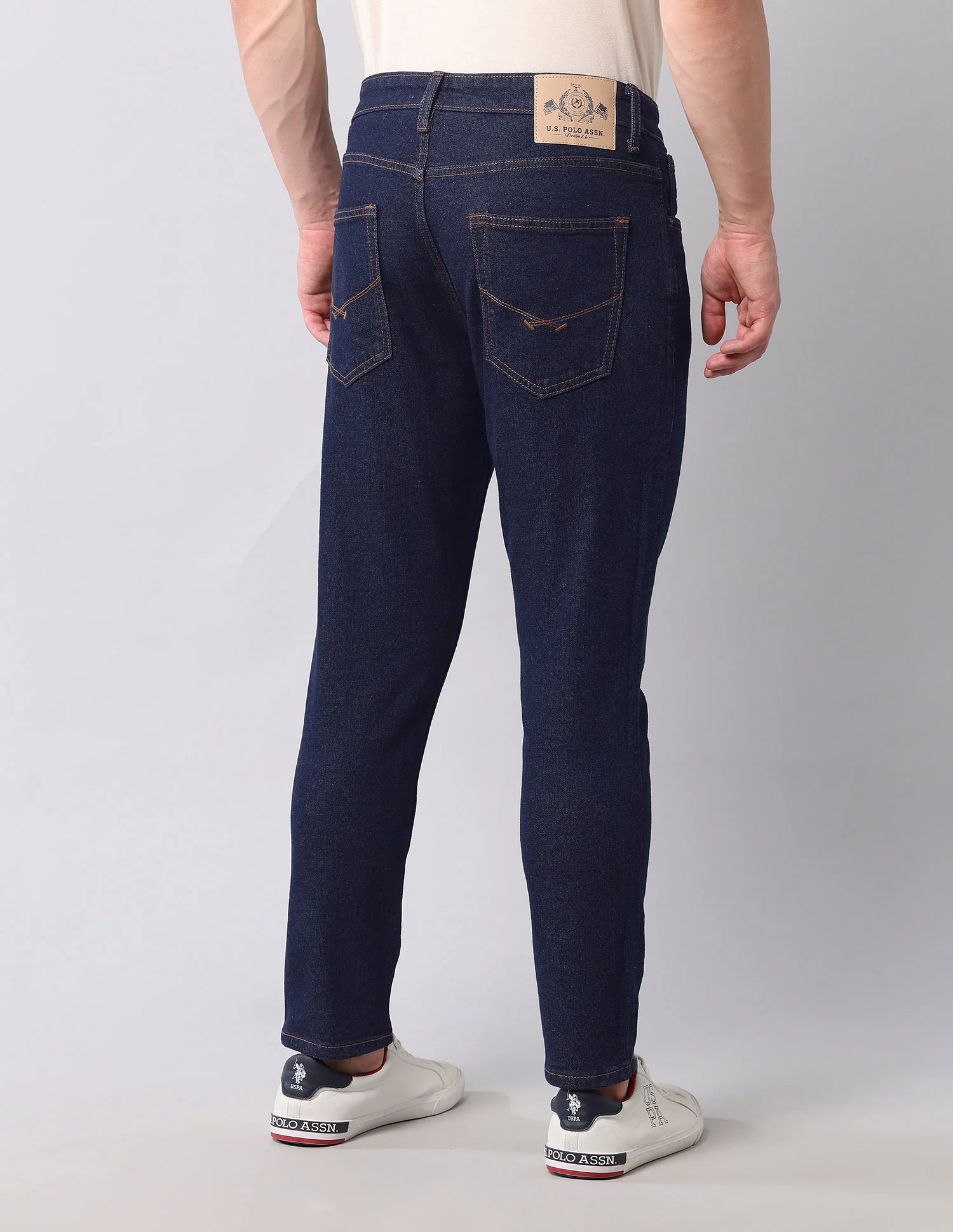 Cole Comfort Cropped Fit Blue Jeans - Image 5