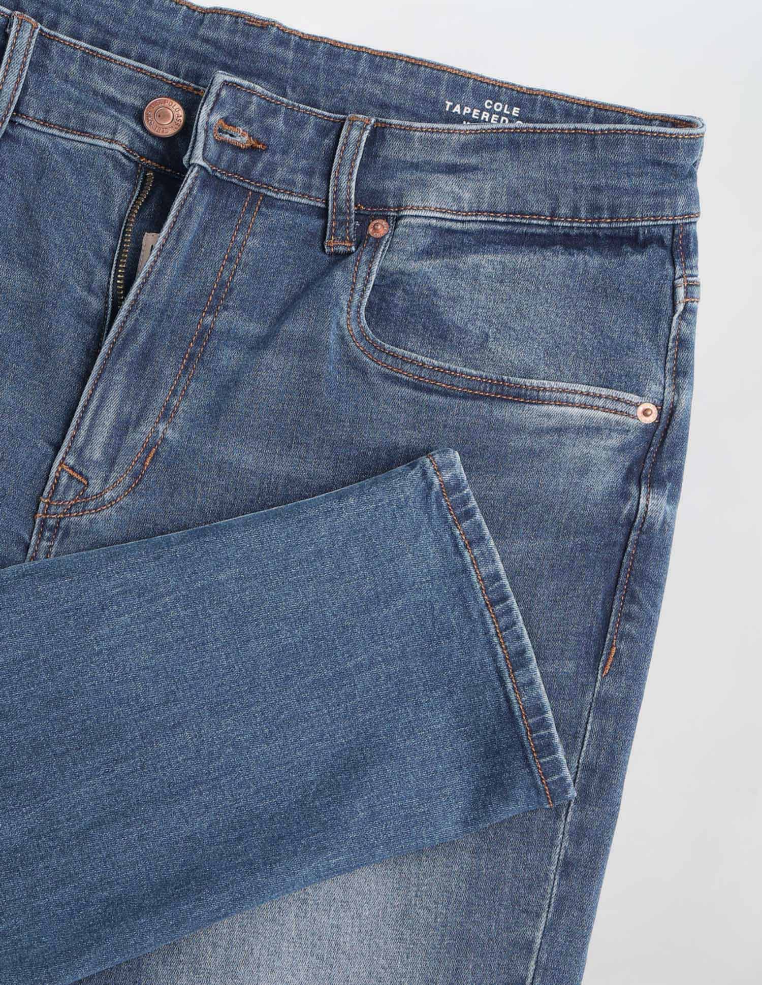 Cole Comfort Cropped Fit Blue Jeans - Image 2