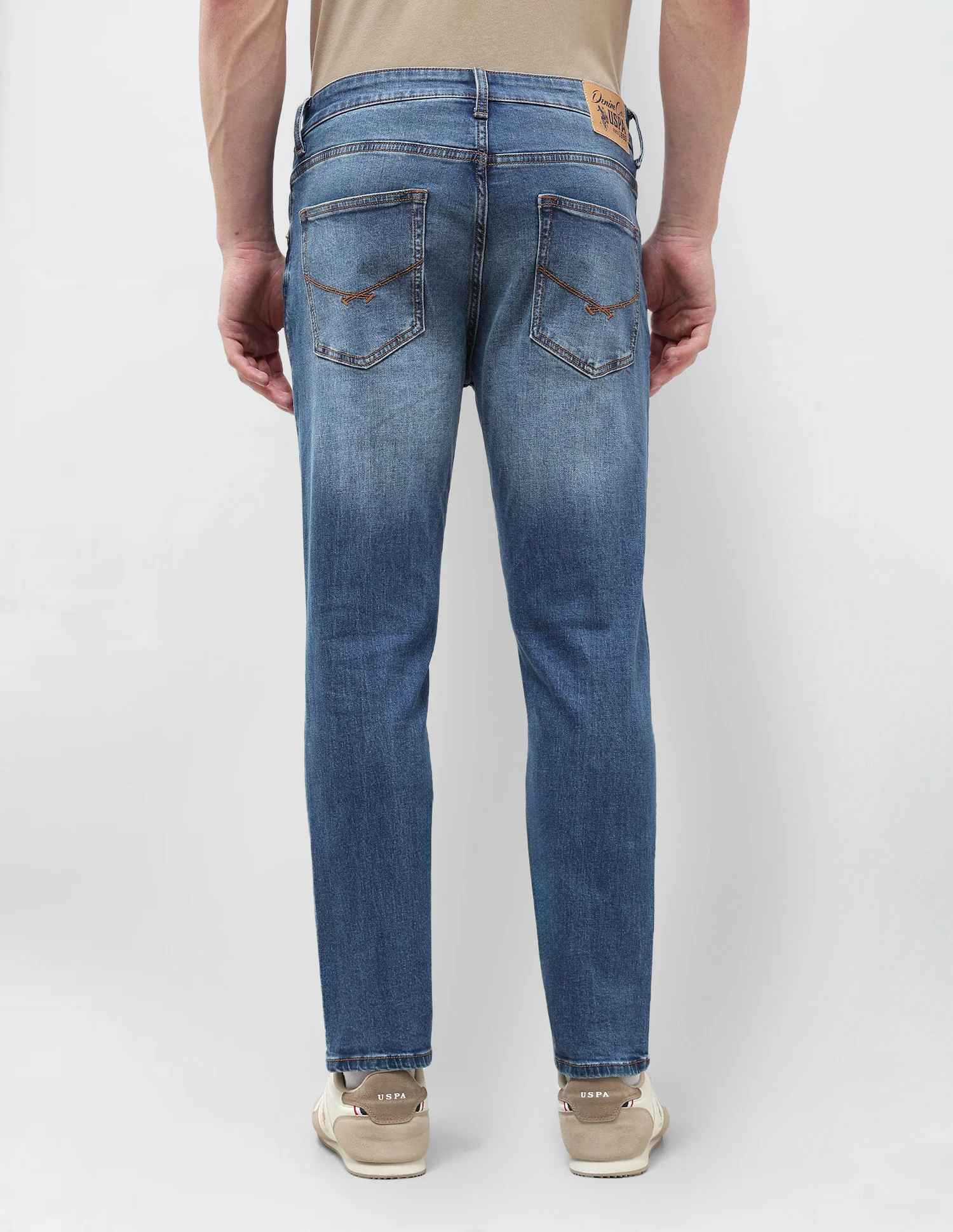 Cole Comfort Cropped Fit Blue Jeans - Image 5