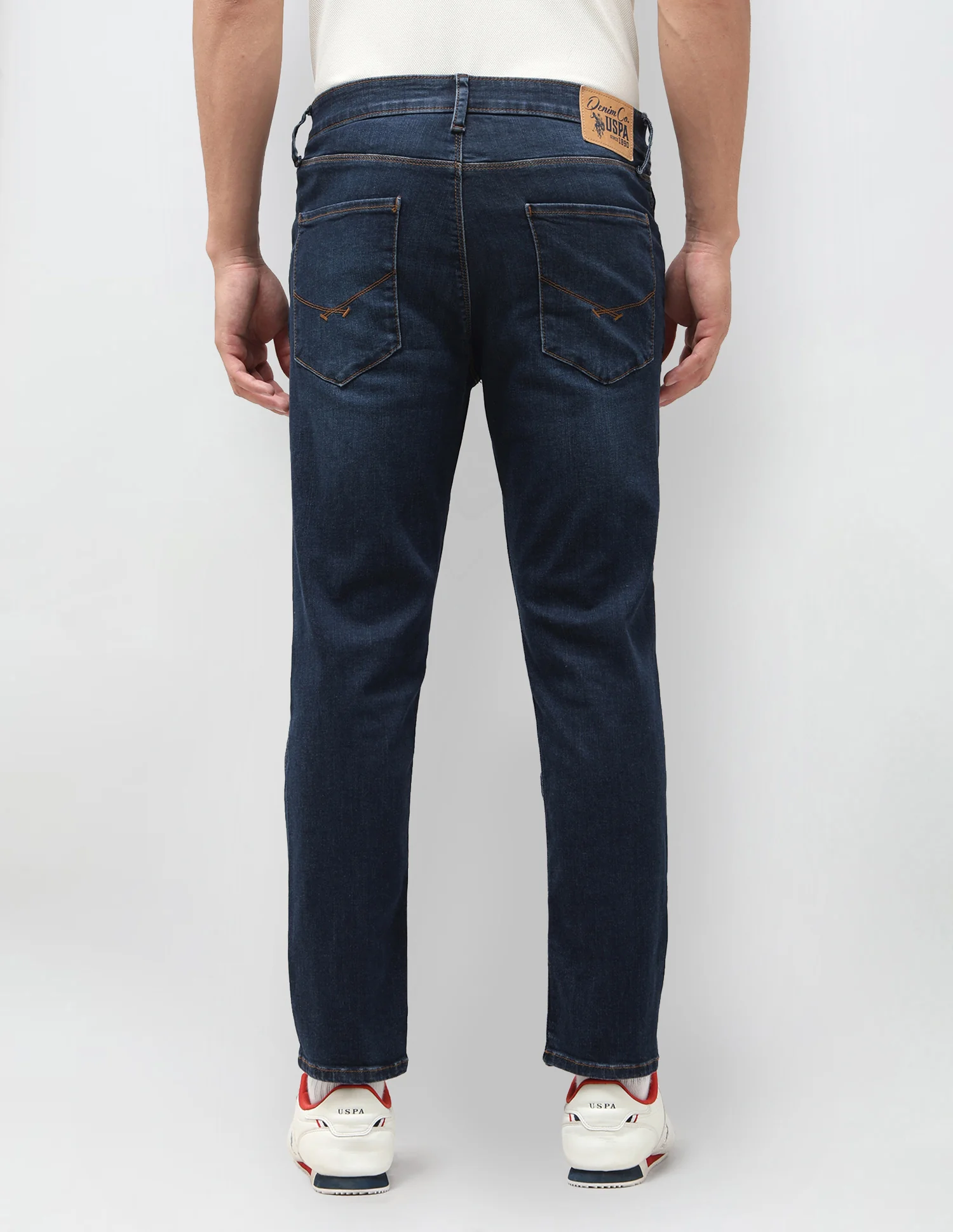 Cole Comfort Cropped Fit Blue Jeans - Image 5