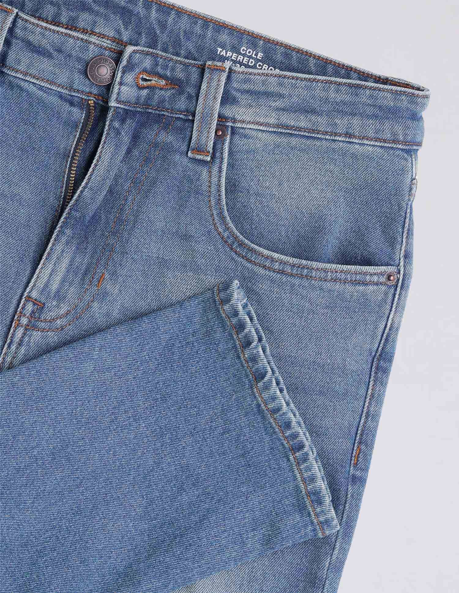 Cole Comfort Cropped Fit Blue Jeans - Image 2