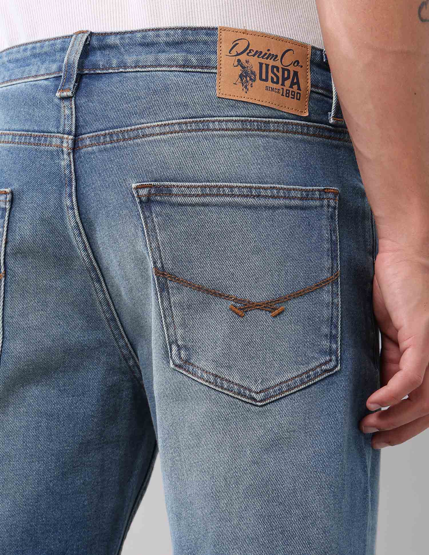 Cole Comfort Cropped Fit Blue Jeans - Image 8