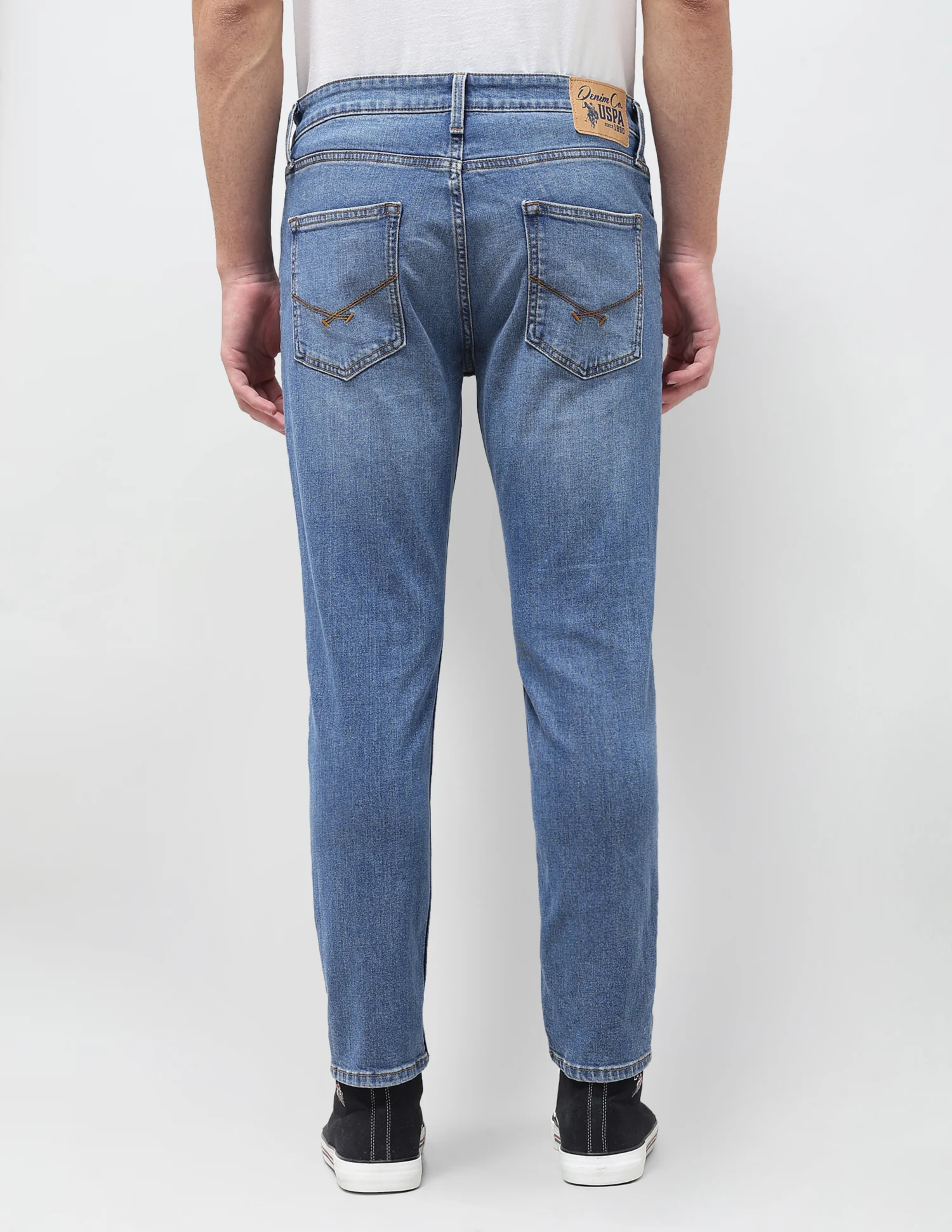 Cole Comfort Cropped Fit Blue Jeans - Image 5