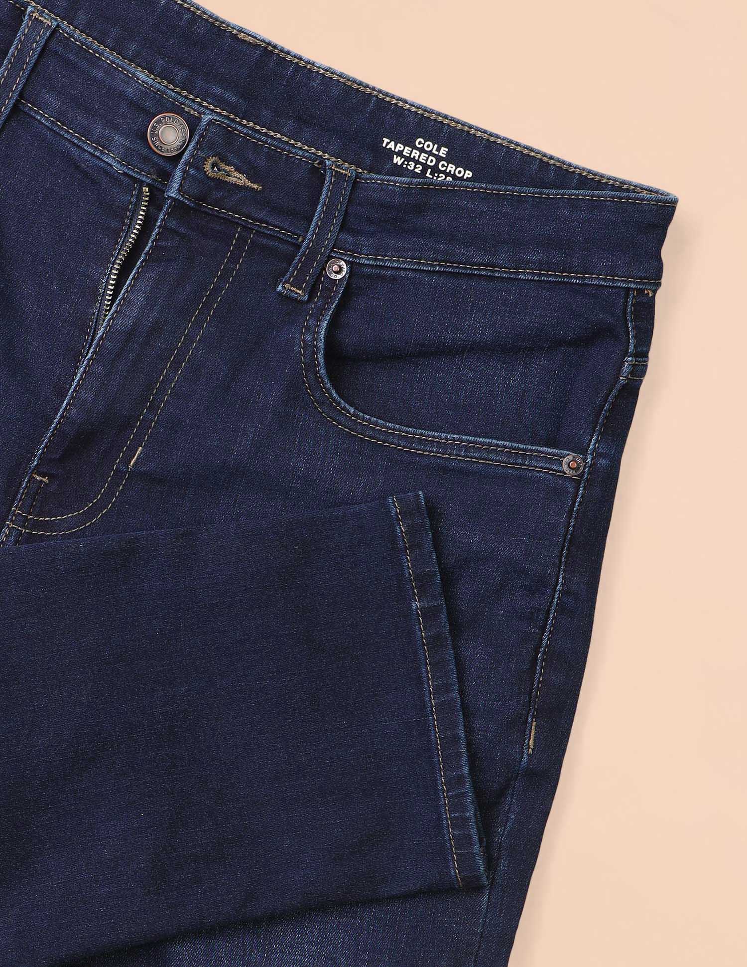 Cole Comfort Cropped Fit Blue Jeans - Image 2