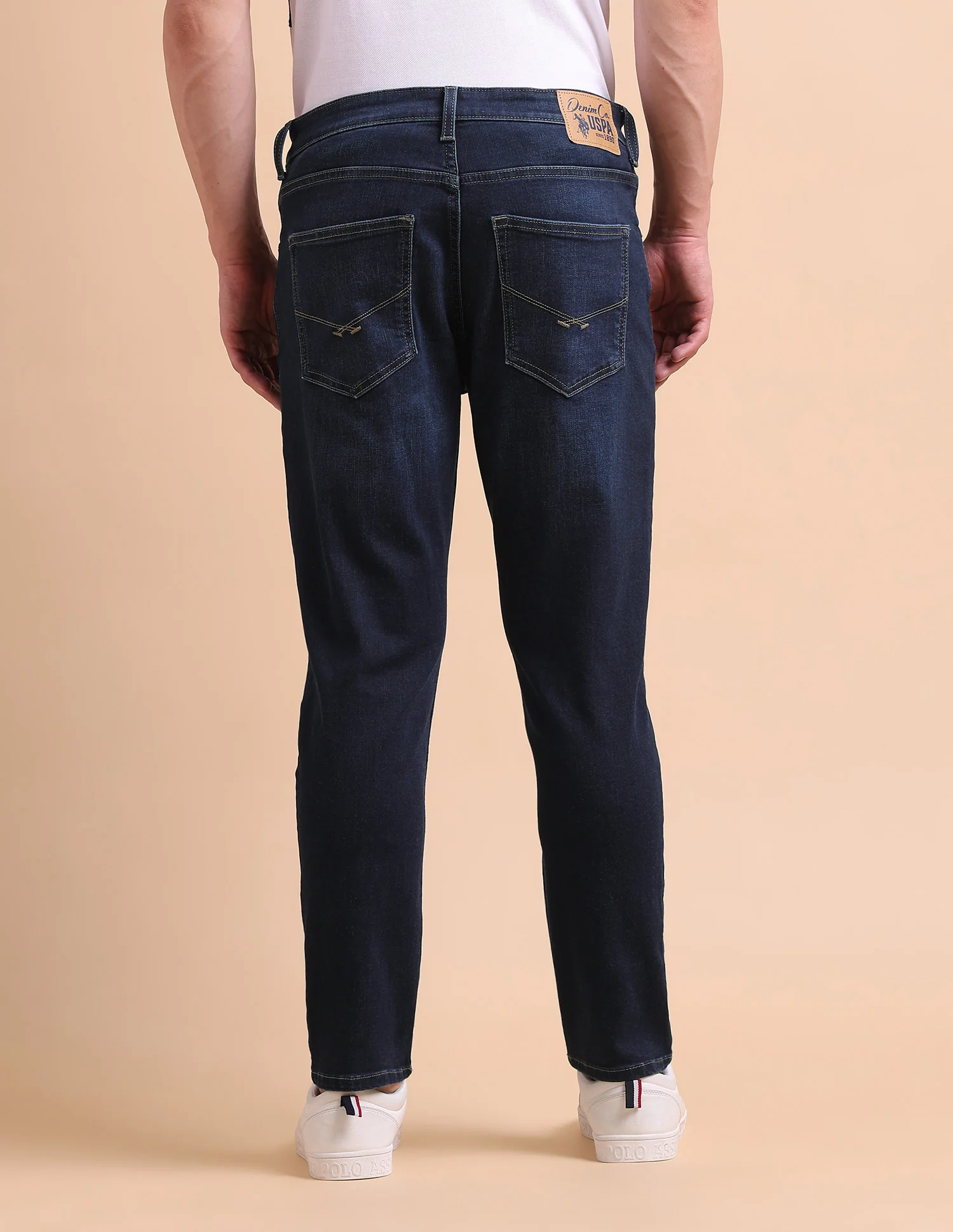 Cole Comfort Cropped Fit Blue Jeans - Image 5
