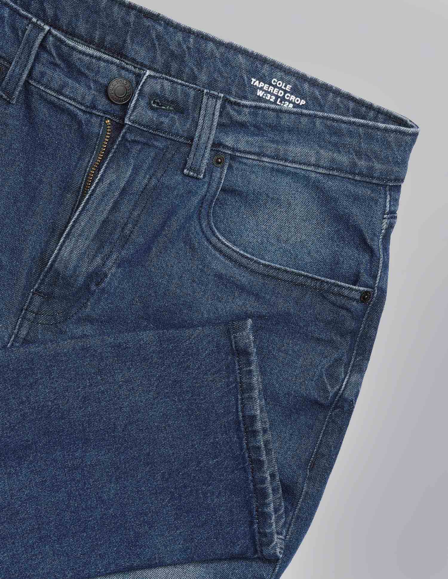 Cole Comfort Cropped Fit Blue Jeans - Image 2