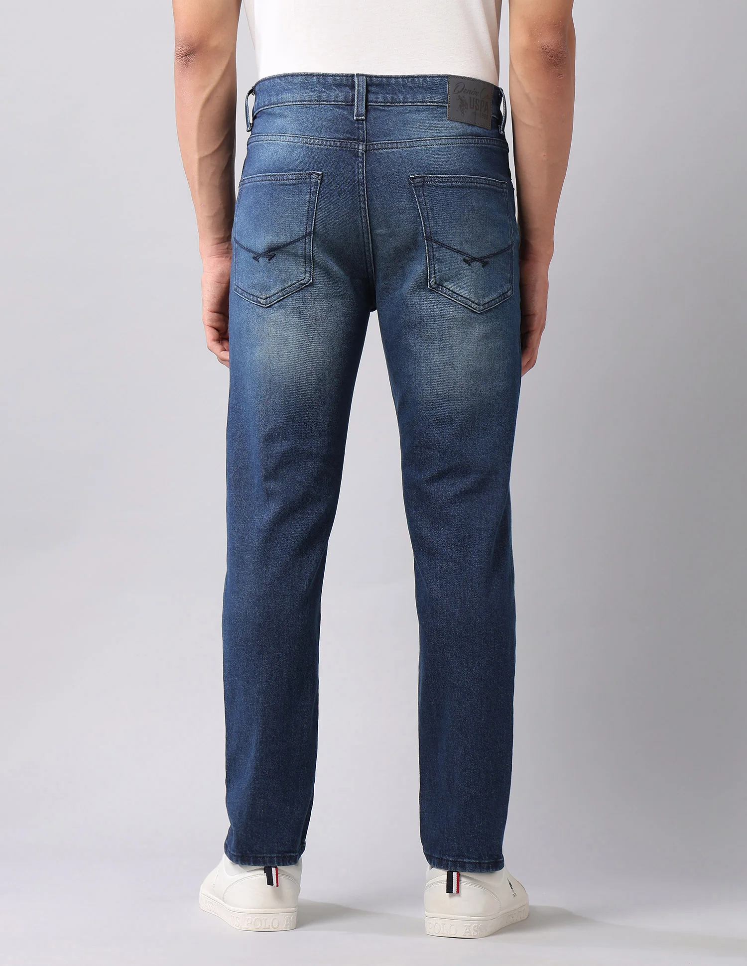 Cole Comfort Cropped Fit Blue Jeans - Image 5