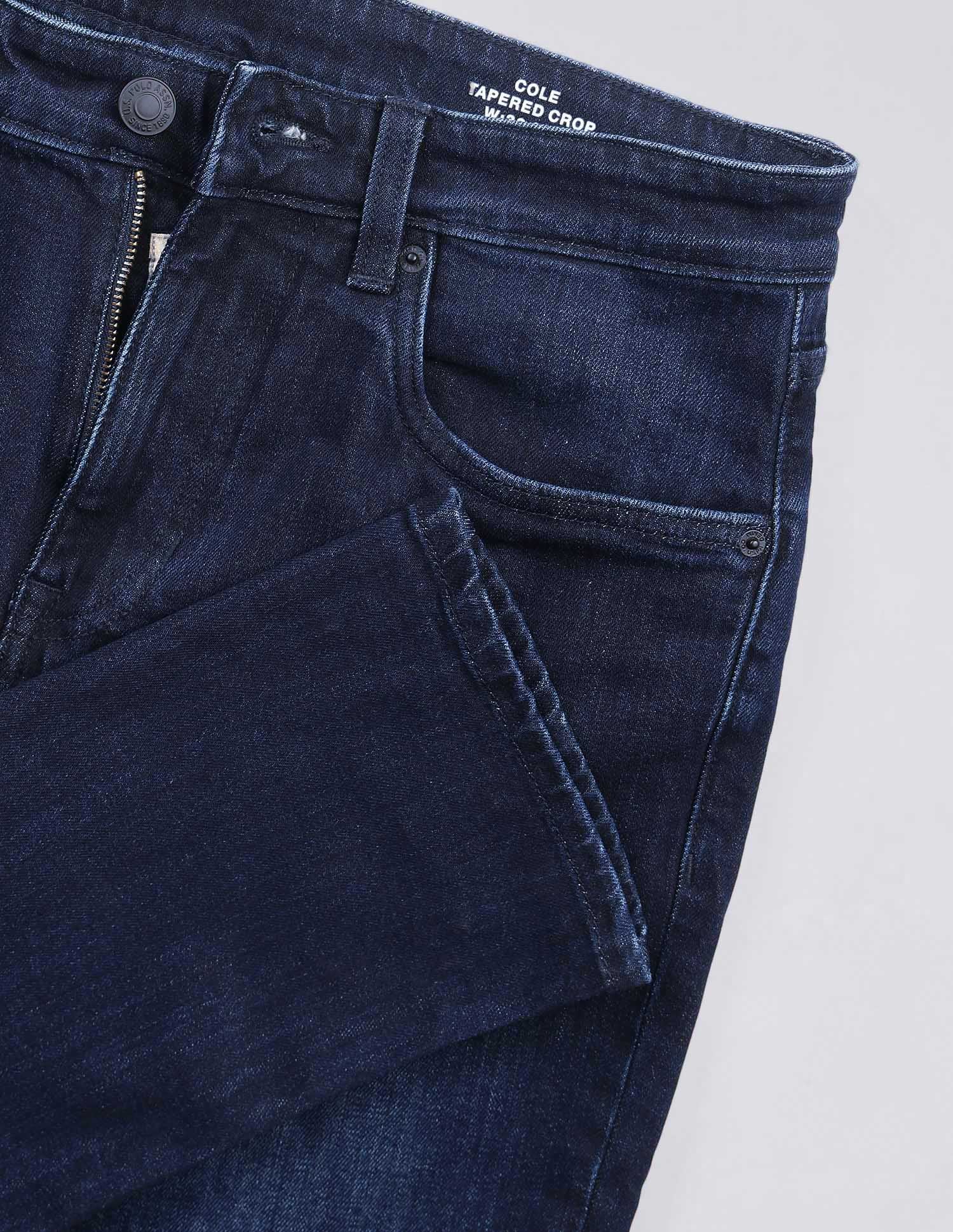 Cole Comfort Cropped Fit Blue Jeans - Image 2