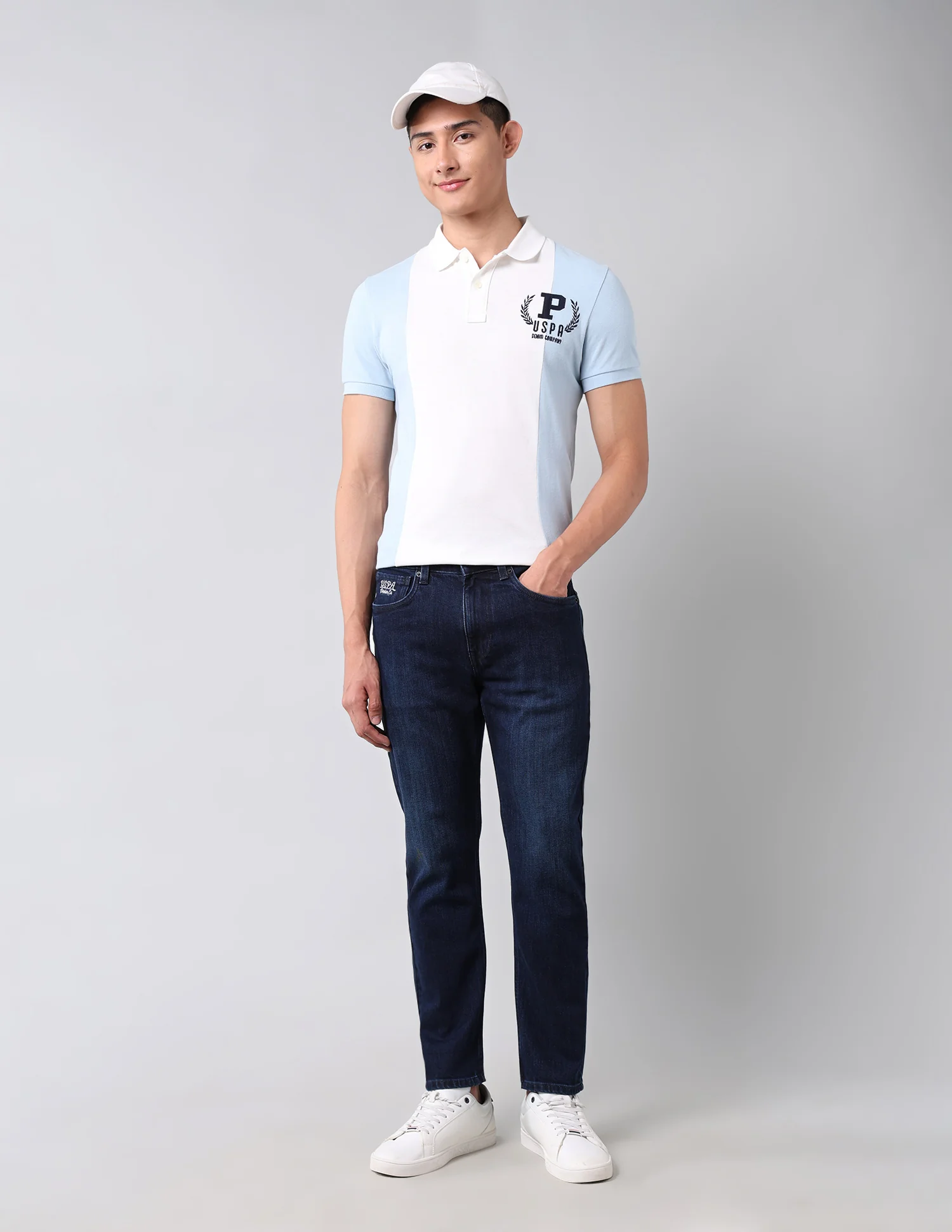 Cole Comfort Cropped Fit Blue Jeans - Image 3