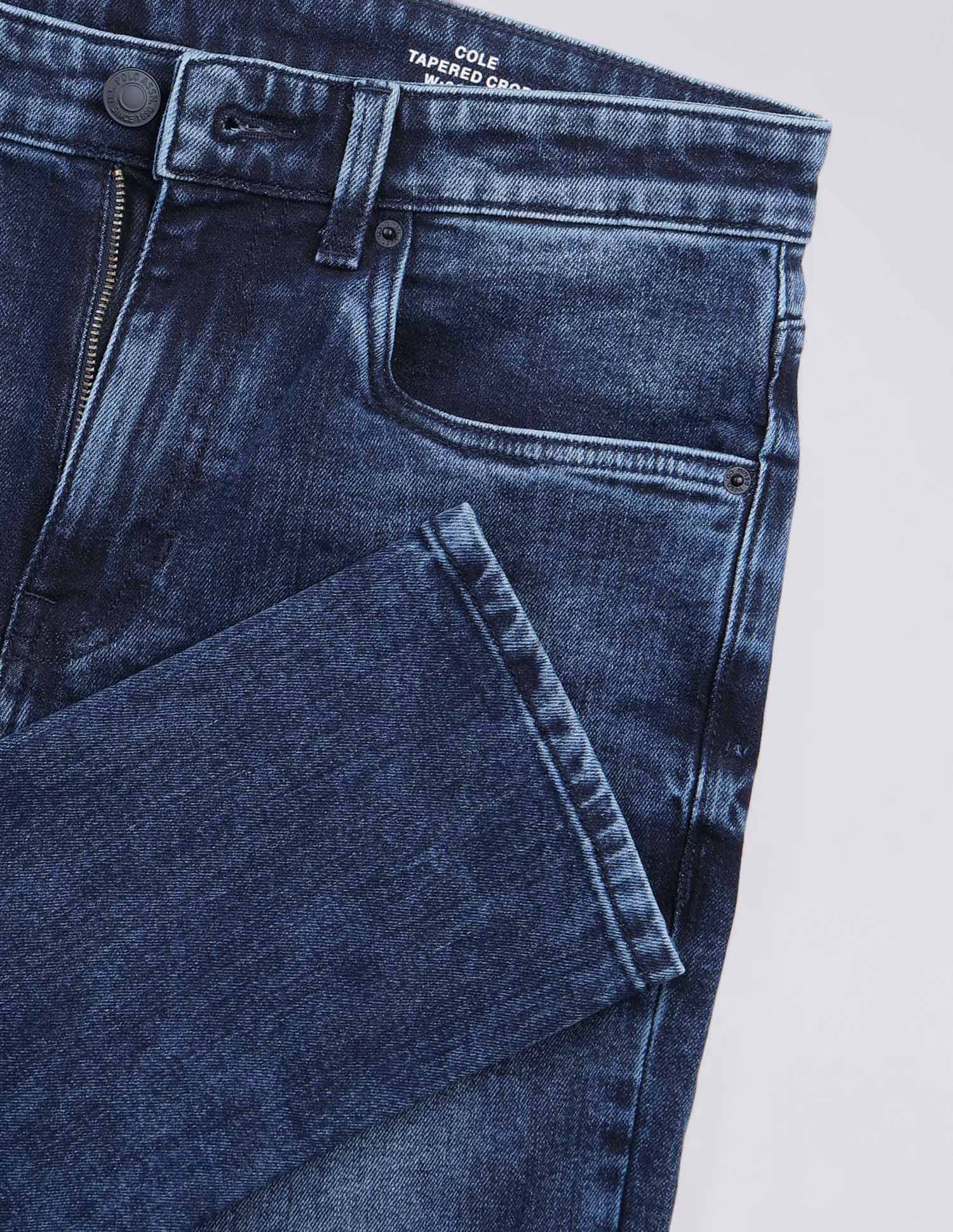 Cole Comfort Cropped Fit Blue Jeans - Image 2