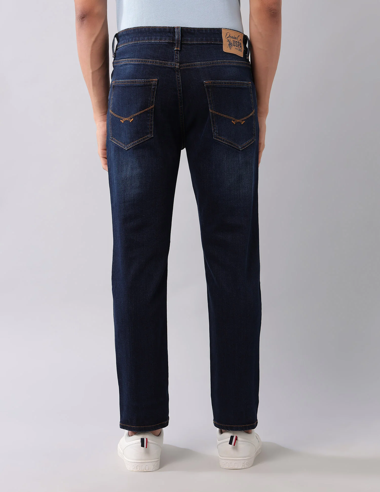 Cole Comfort Cropped Fit Blue Jeans - Image 5