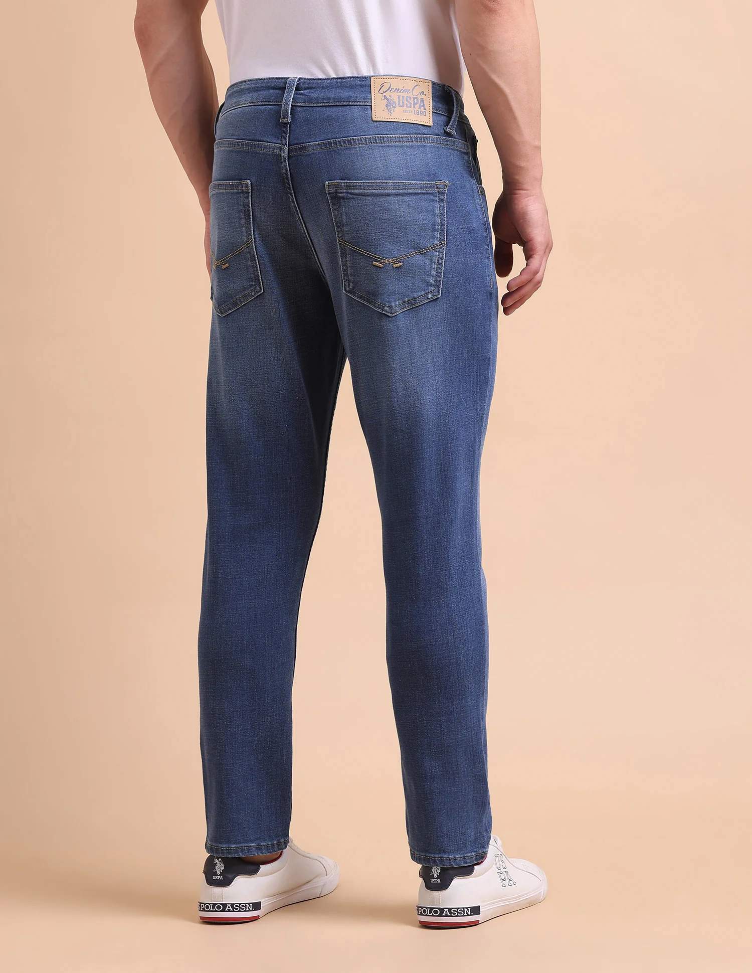 Cole Comfort Cropped Fit Blue Jeans - Image 5