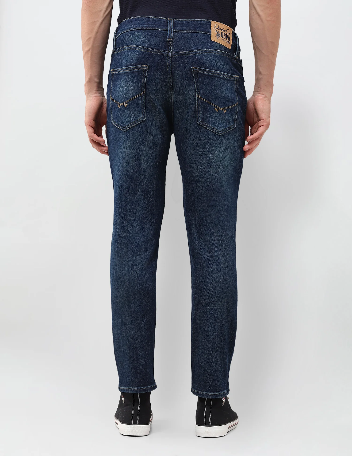 Cole Comfort Cropped Fit Blue Jeans - Image 5