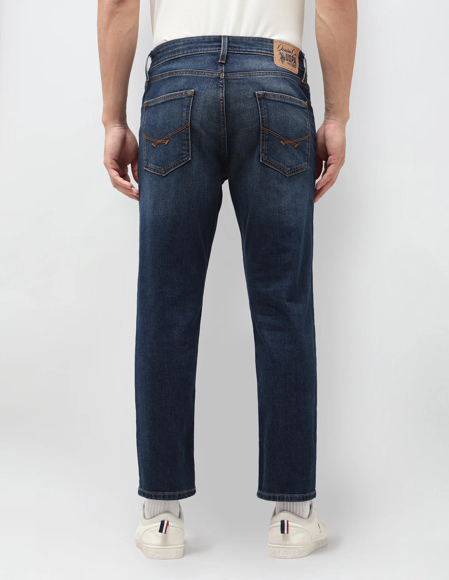 Cole Comfort Cropped Fit Blue Jeans - Image 5