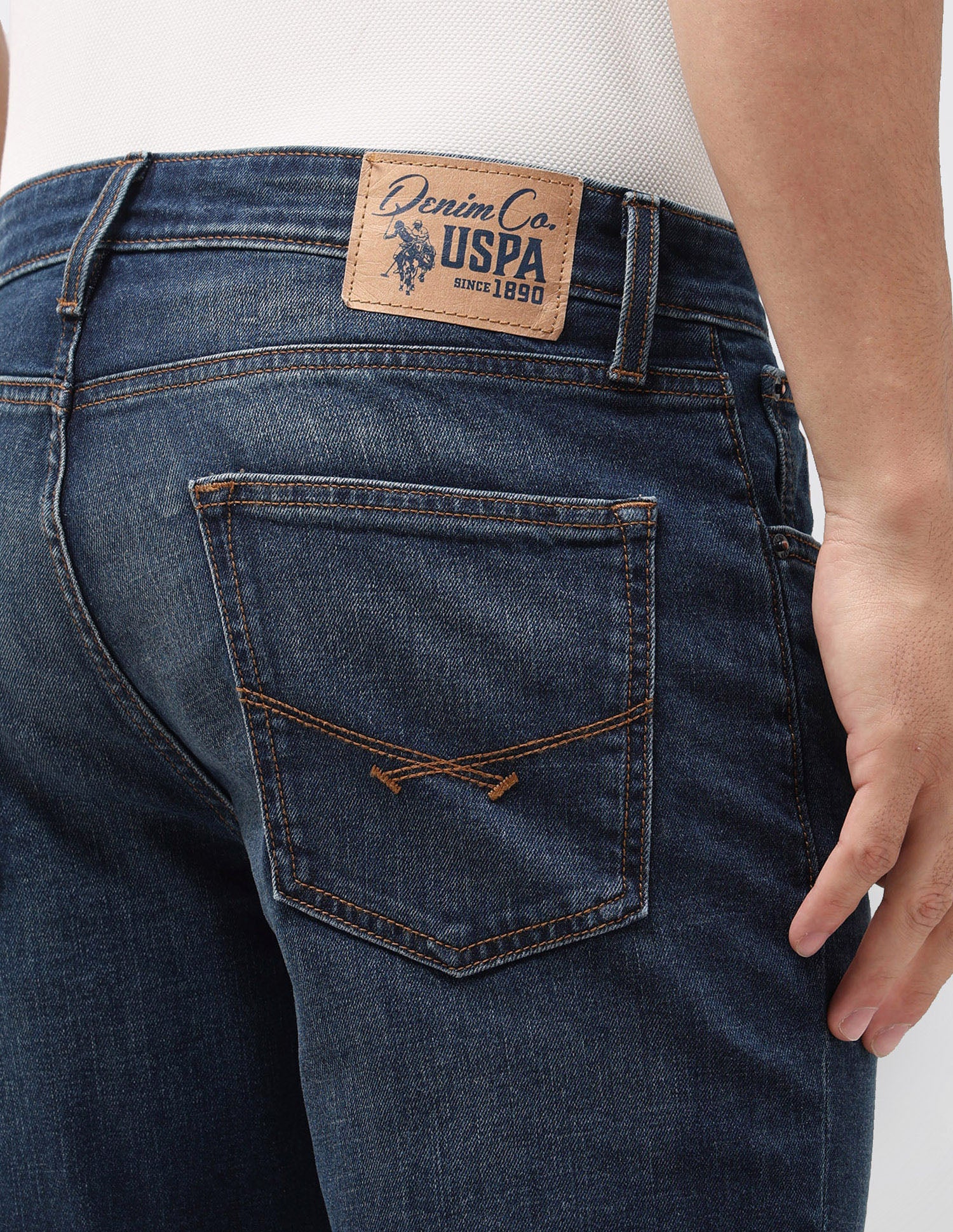 Cole Comfort Cropped Fit Blue Jeans - Image 8