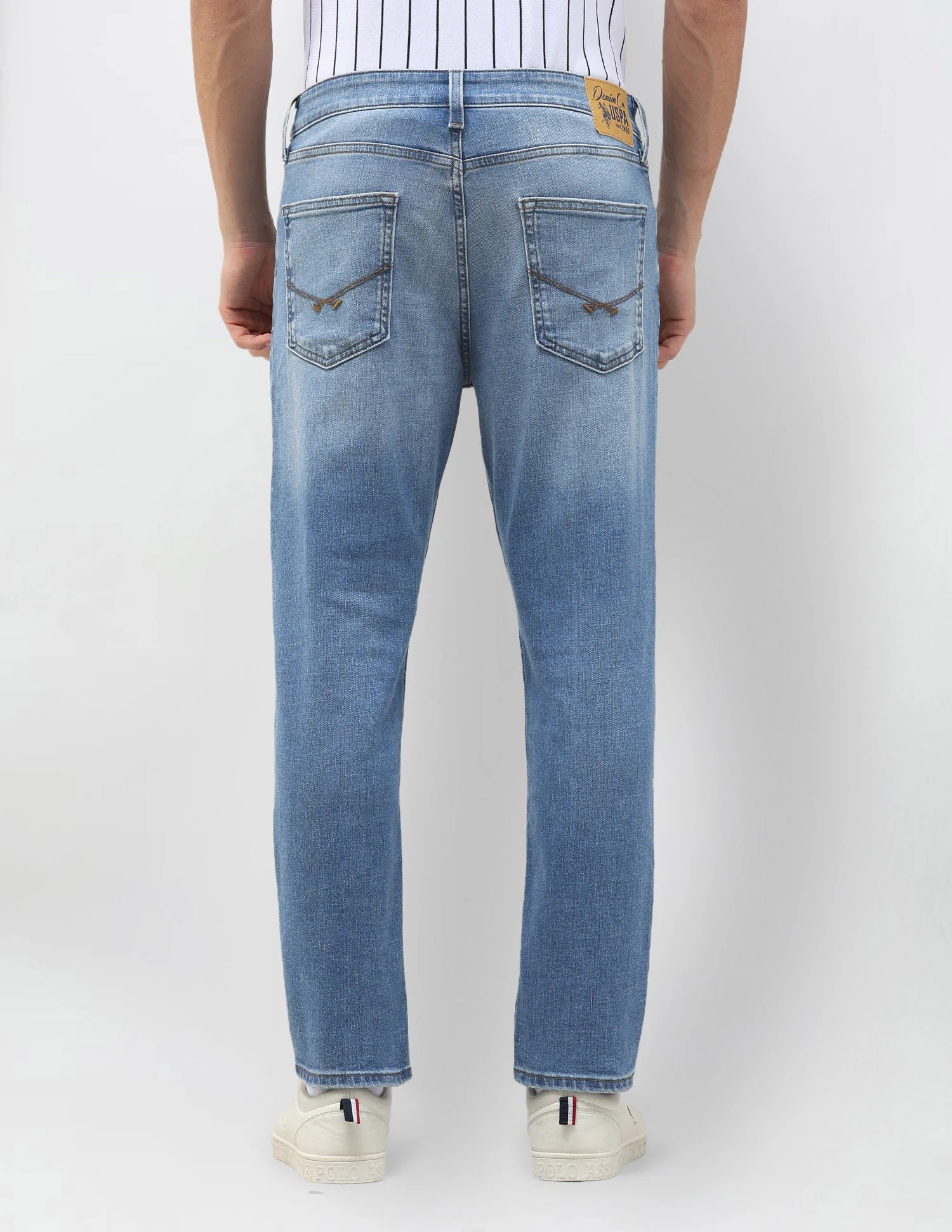 Cole Comfort Cropped Fit Blue Jeans - Image 5