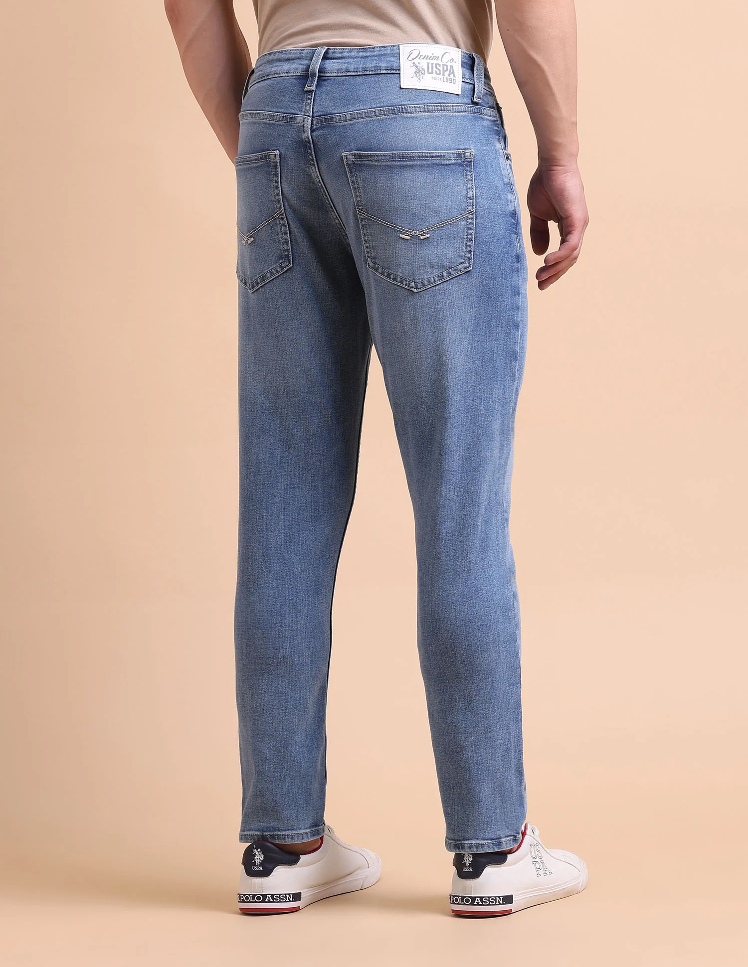 Cole Comfort Cropped Fit Blue Jeans - Image 5