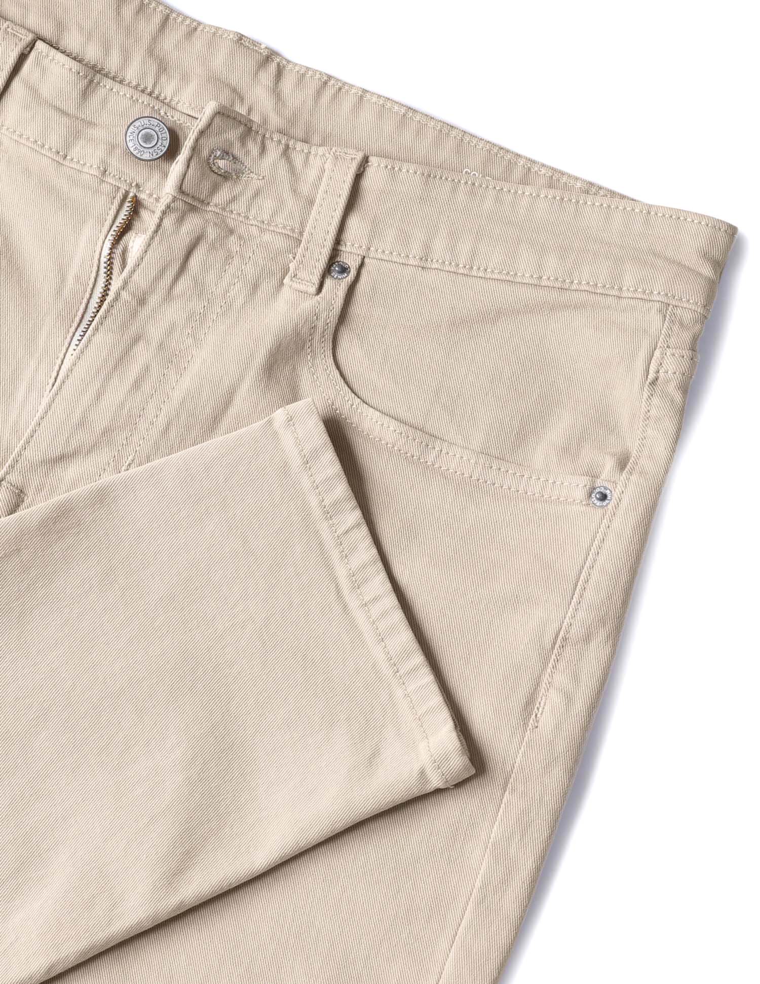 Cole Comfort Cropped Fit Brown Jeans - Image 2