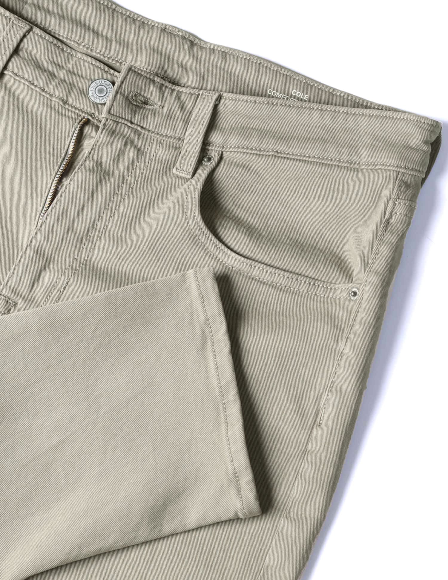 Cole Comfort Cropped Fit Green Jeans - Image 2
