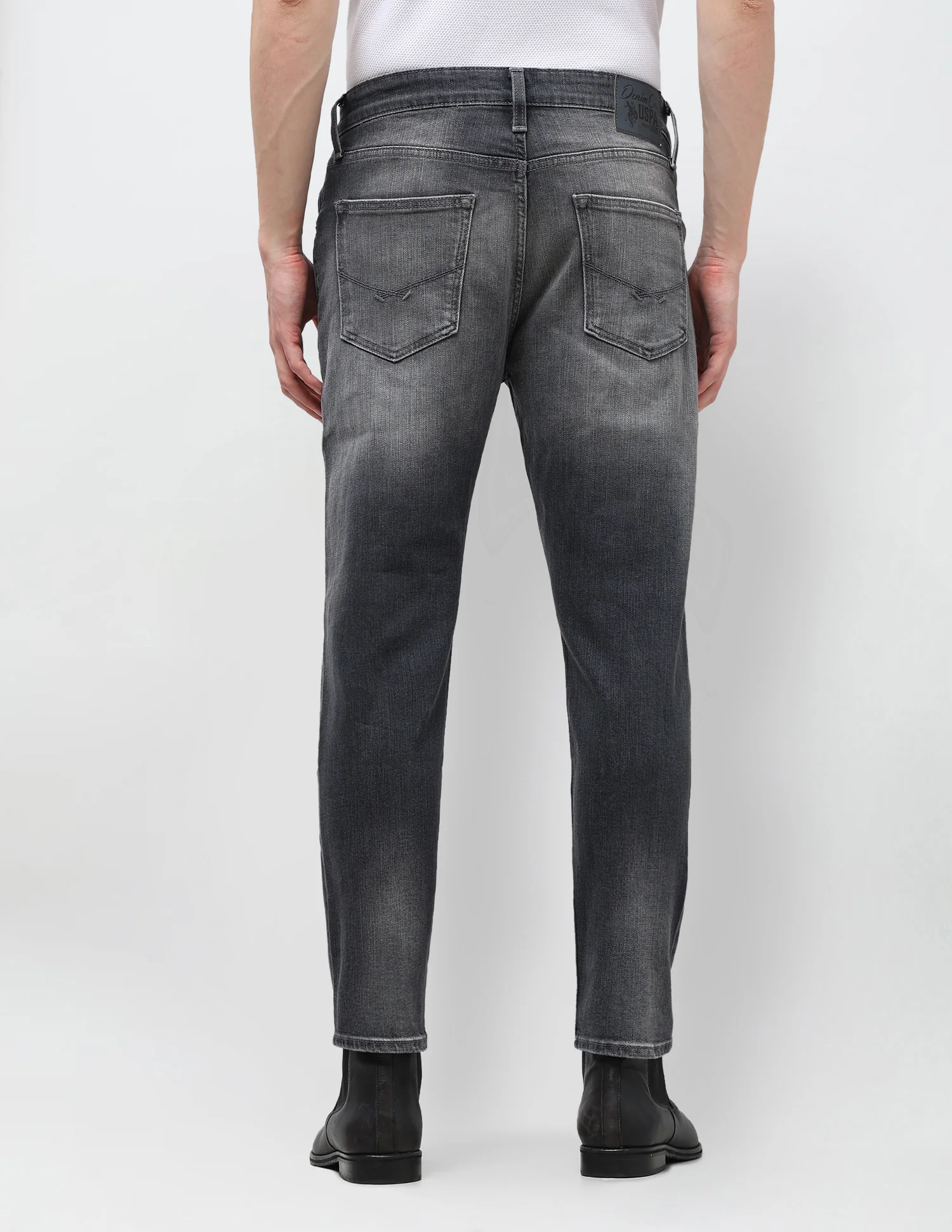 Cole Comfort Cropped Fit Grey Jeans - Image 5