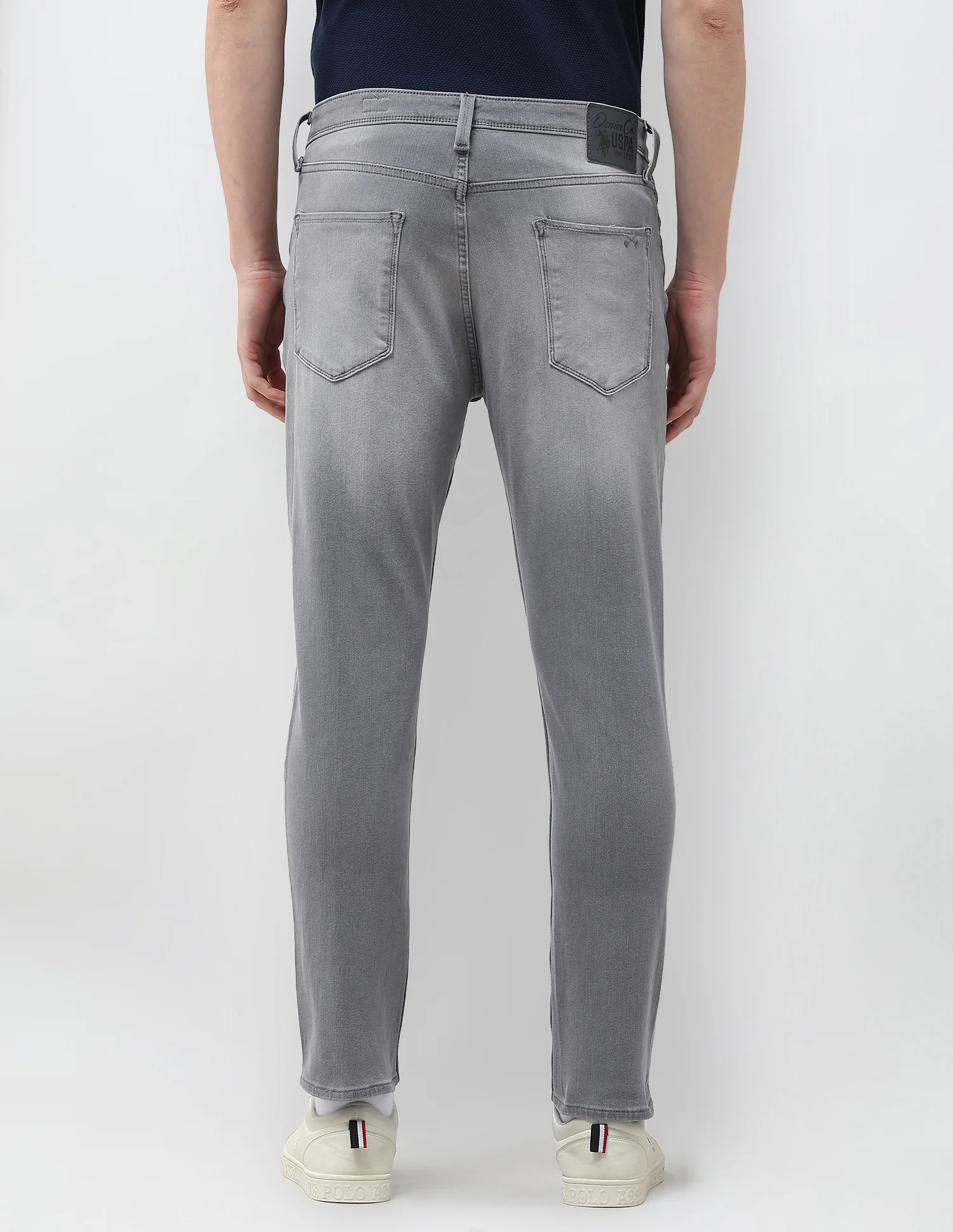 Cole Comfort Cropped Fit Grey Jeans - Image 5