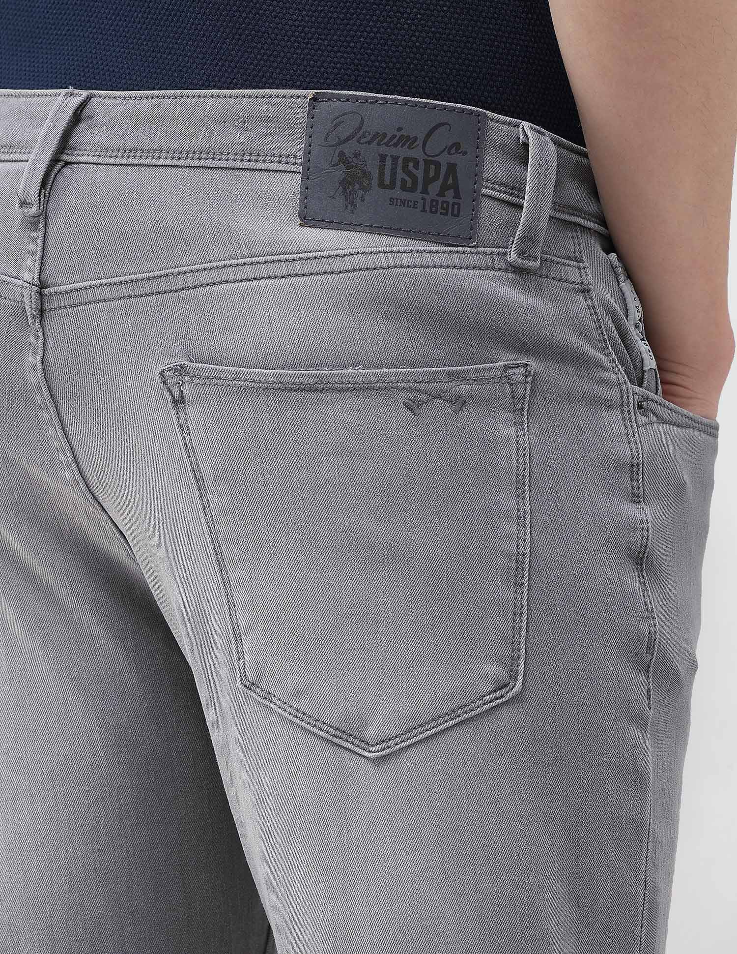 Cole Comfort Cropped Fit Grey Jeans - Image 8