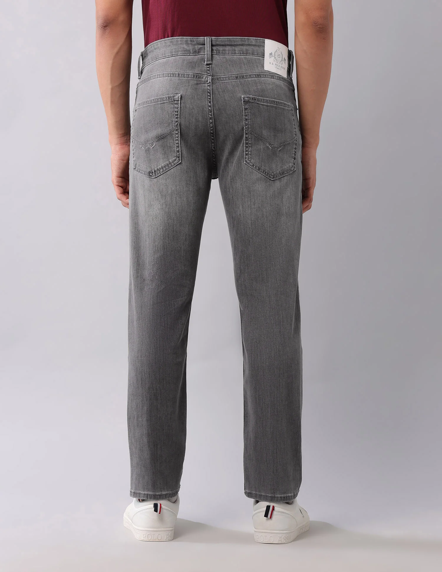 Cole Comfort Cropped Fit Grey Jeans - Image 5